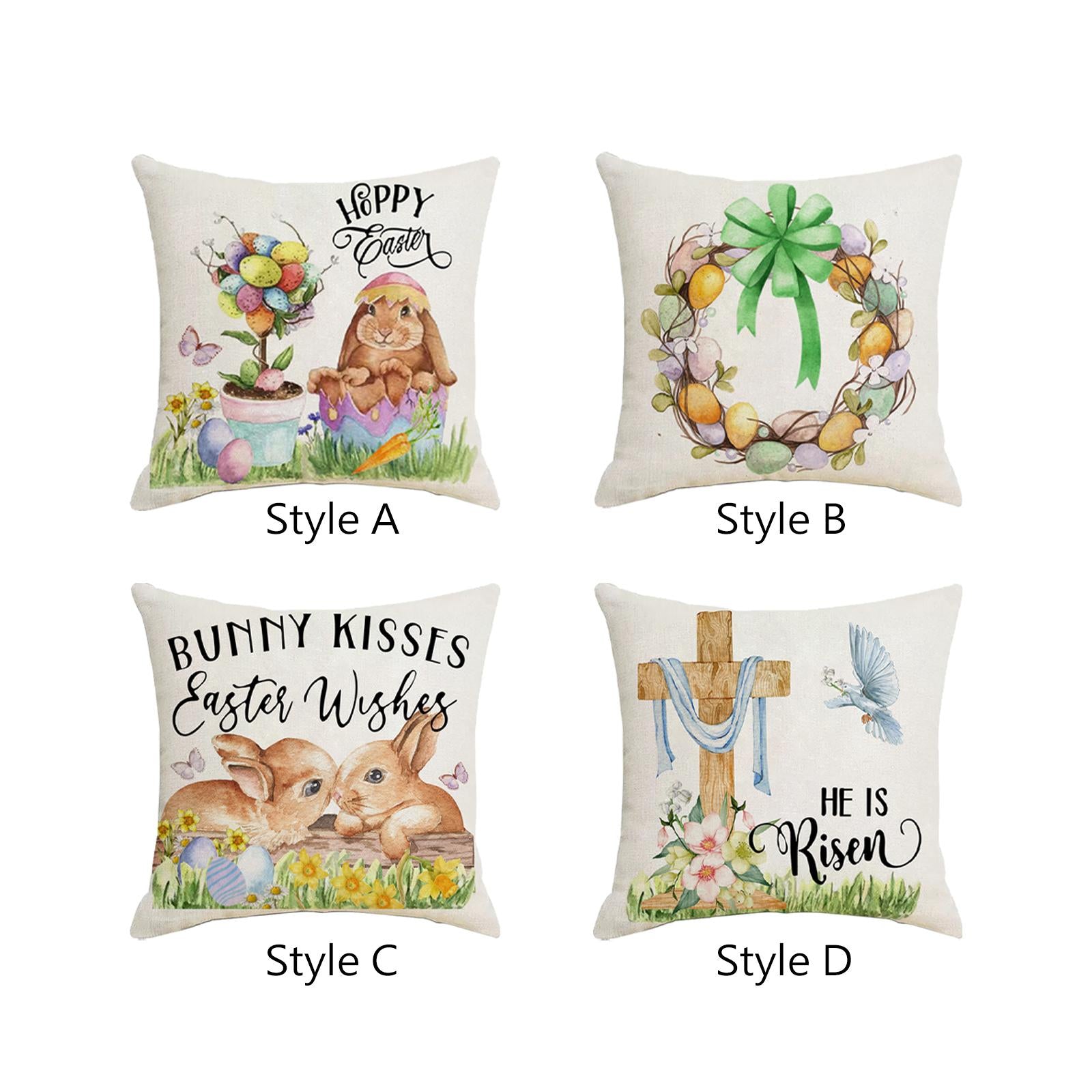 Easter Pillow Cover Easter Decor Holiday Decor Home Decor Easter Pillow Case Style A