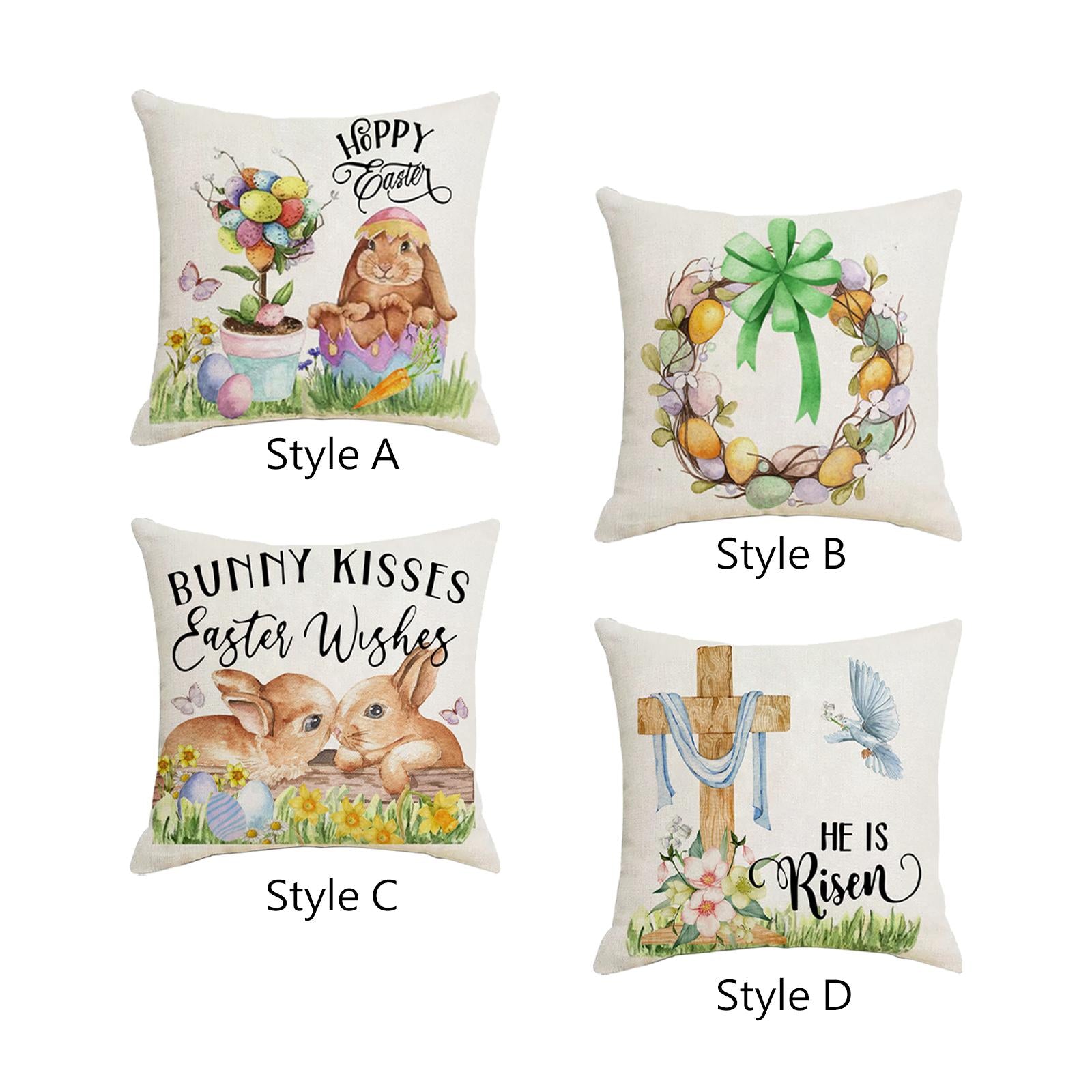 Easter Pillow Cover Easter Decor Holiday Decor Home Decor Easter Pillow Case Style A