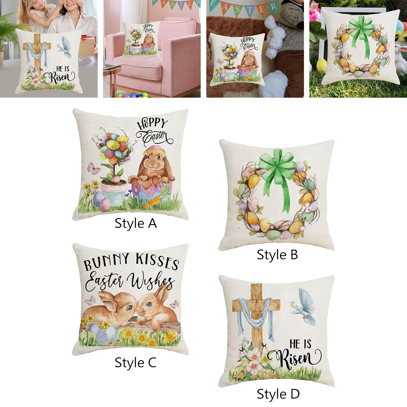 Easter Pillow Cover Easter Decor Holiday Decor Home Decor Easter Pillow Case Style A