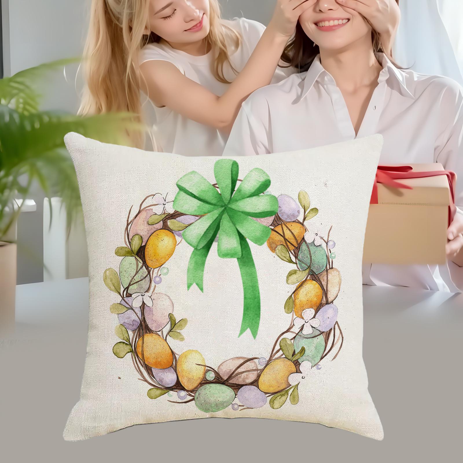 Easter Pillow Cover Easter Decor Holiday Decor Home Decor Easter Pillow Case Style B