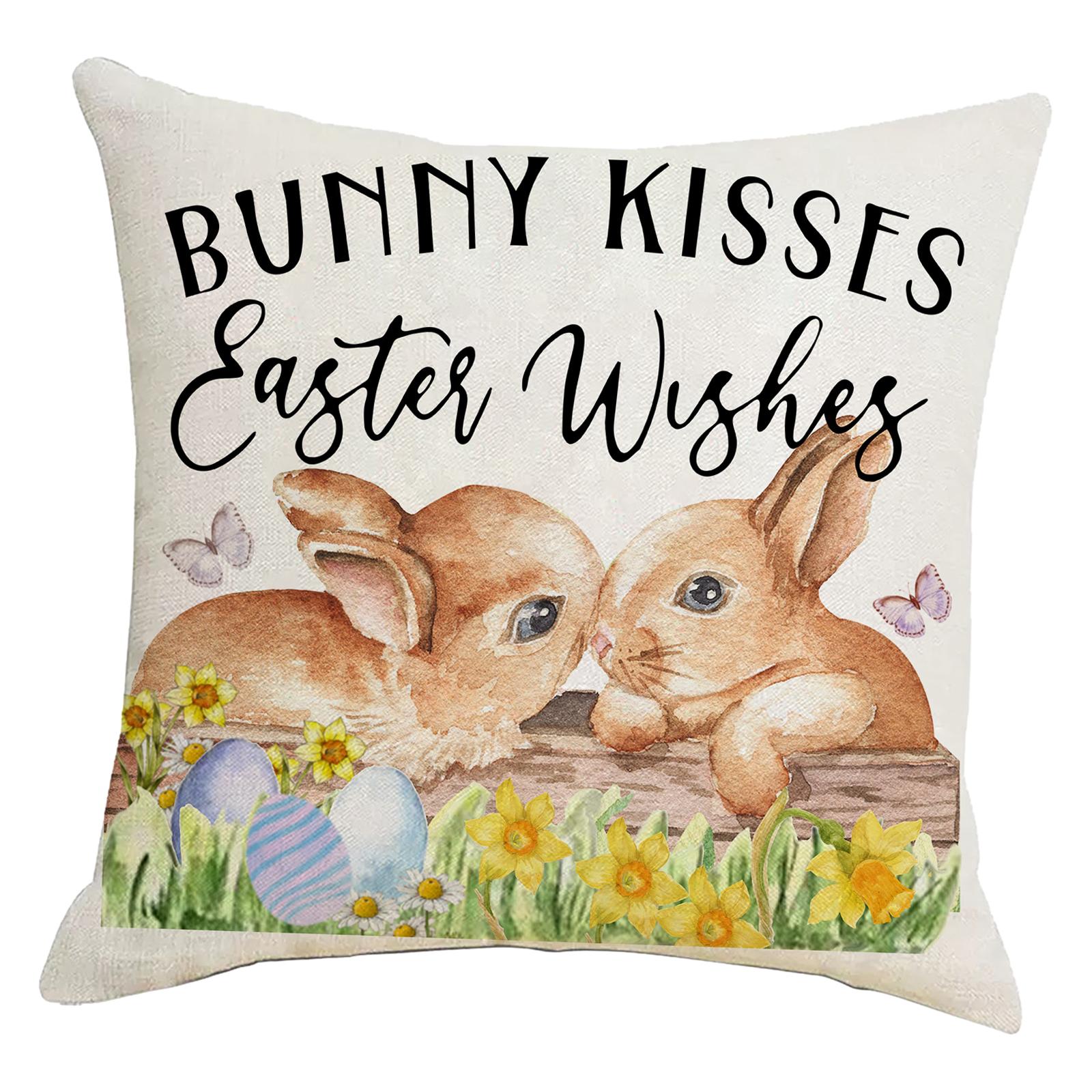 Easter Pillow Cover Easter Decor Holiday Decor Home Decor Easter Pillow Case Style C