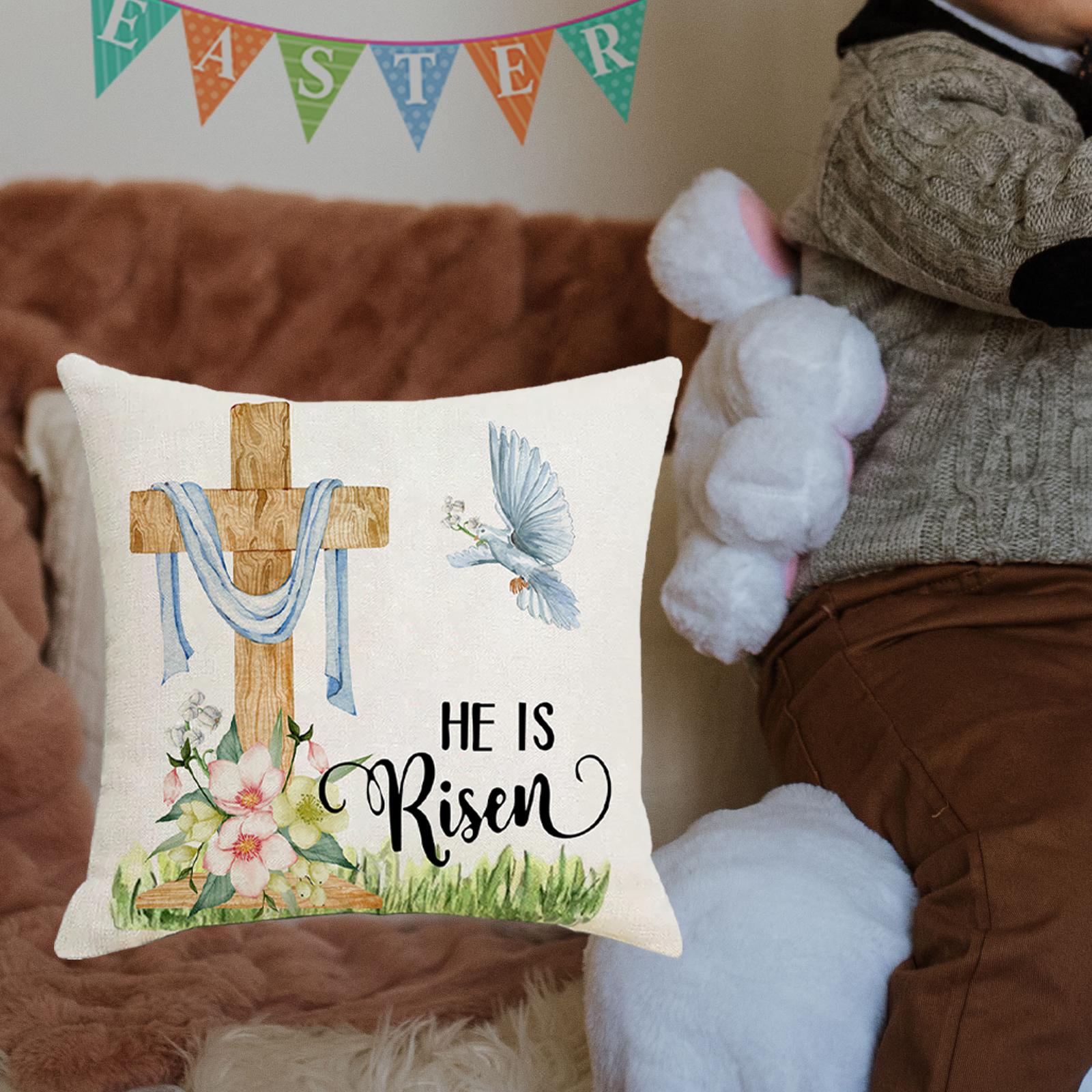Easter Pillow Cover Easter Decor Holiday Decor Home Decor Easter Pillow Case Style D