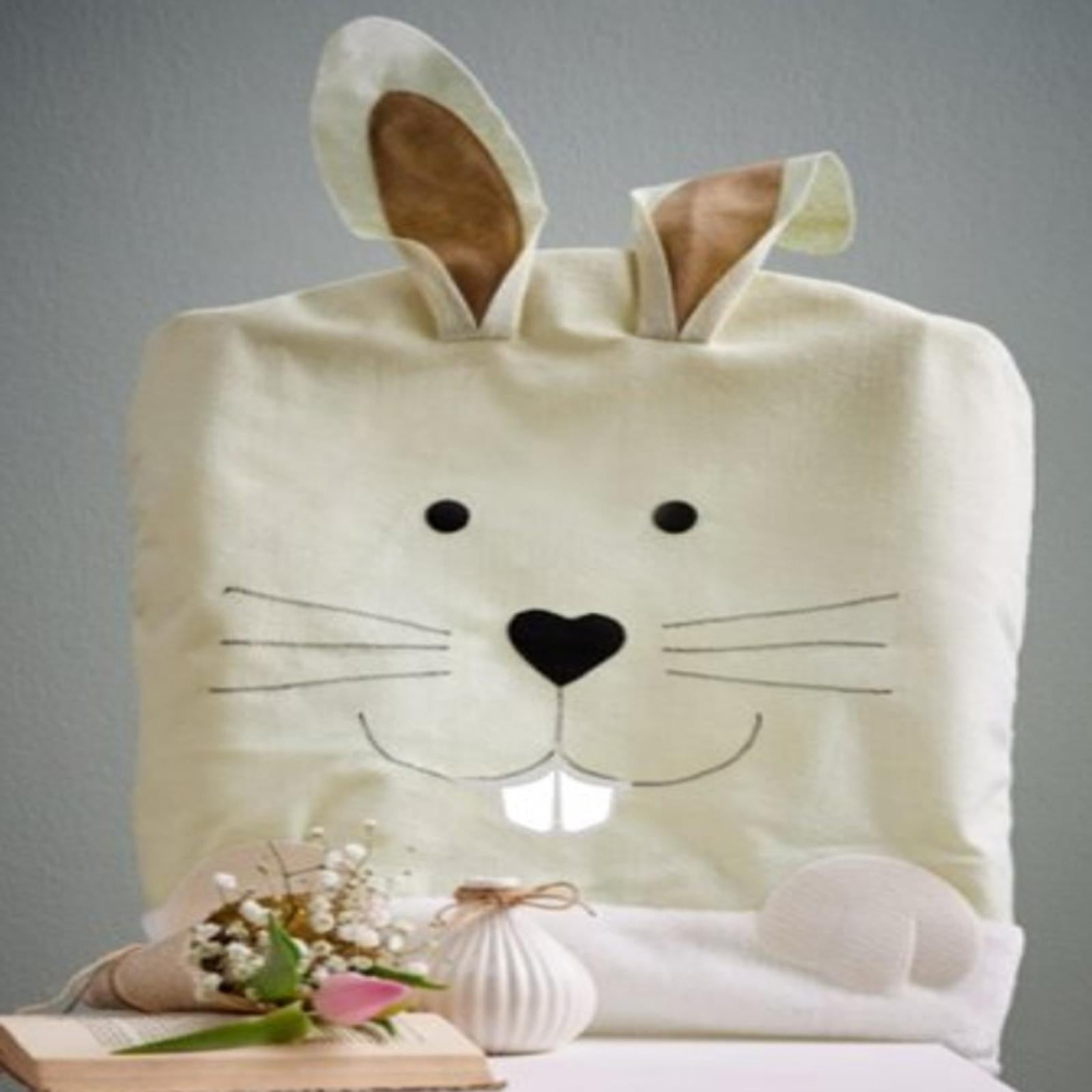 Easter Back Chair Cover Dining Chair Slipcovers for Spring Holiday Farmhouse