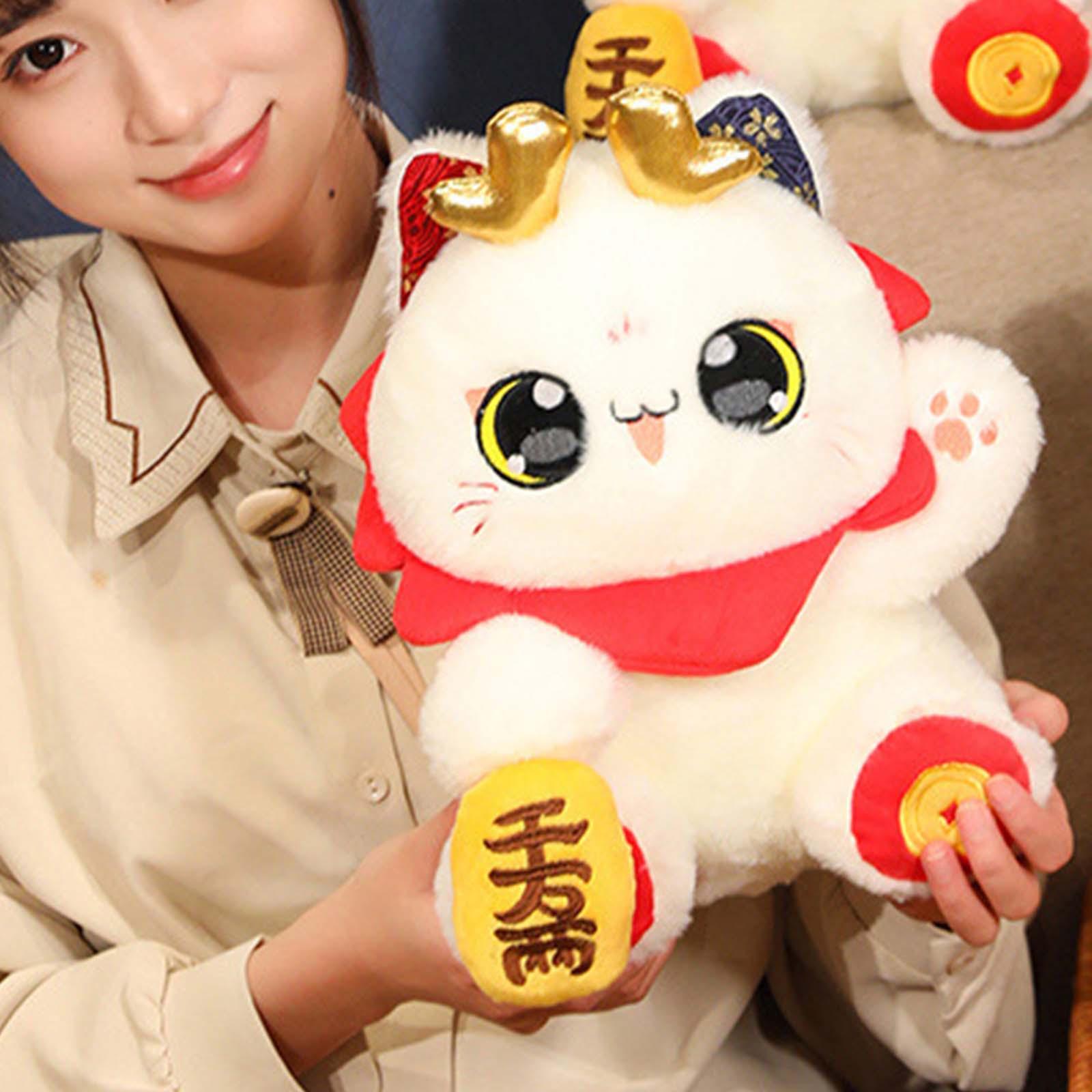 2024 Chinese New Year Cat Plush Doll for Festivals Party Supplies Restaurant