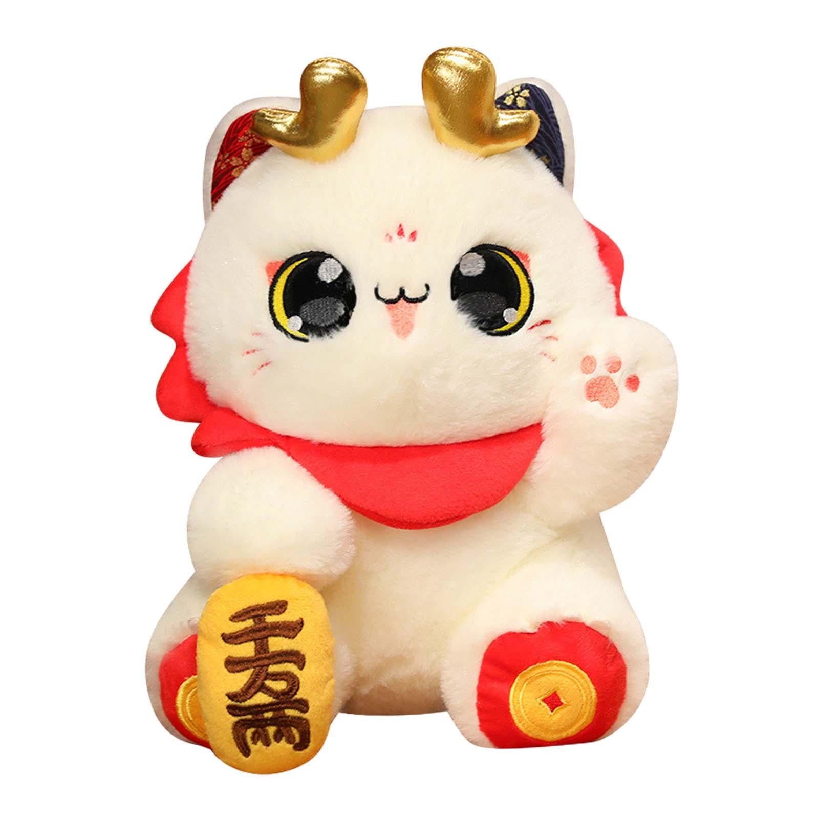 2024 Chinese New Year Cat Plush Doll for Festivals Party Supplies Restaurant