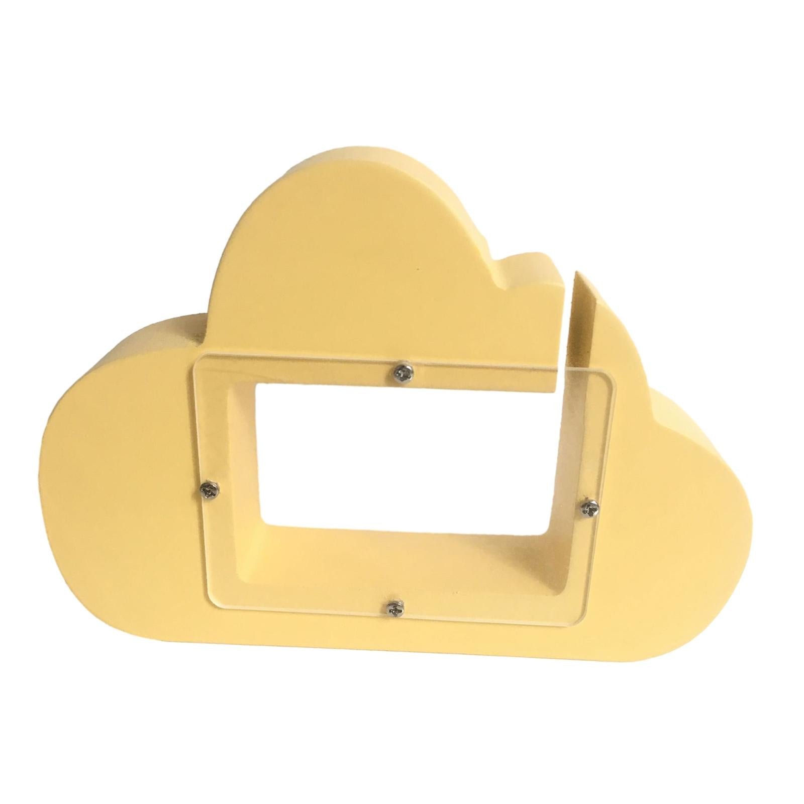 Piggy Bank Cloud Shape Storage Money Box for Wedding Vacation Birthday Gifts Creamy yellow