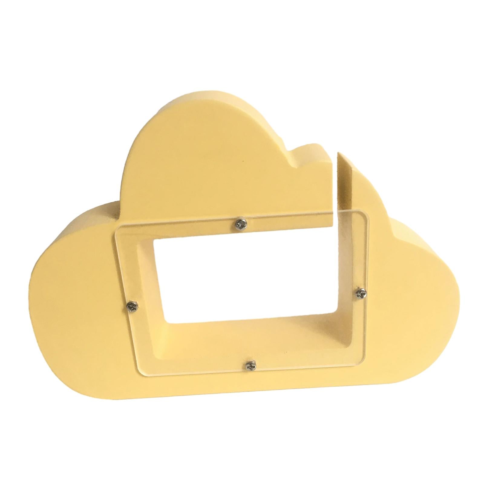 Piggy Bank Cloud Shape Storage Money Box for Wedding Vacation Birthday Gifts Creamy yellow