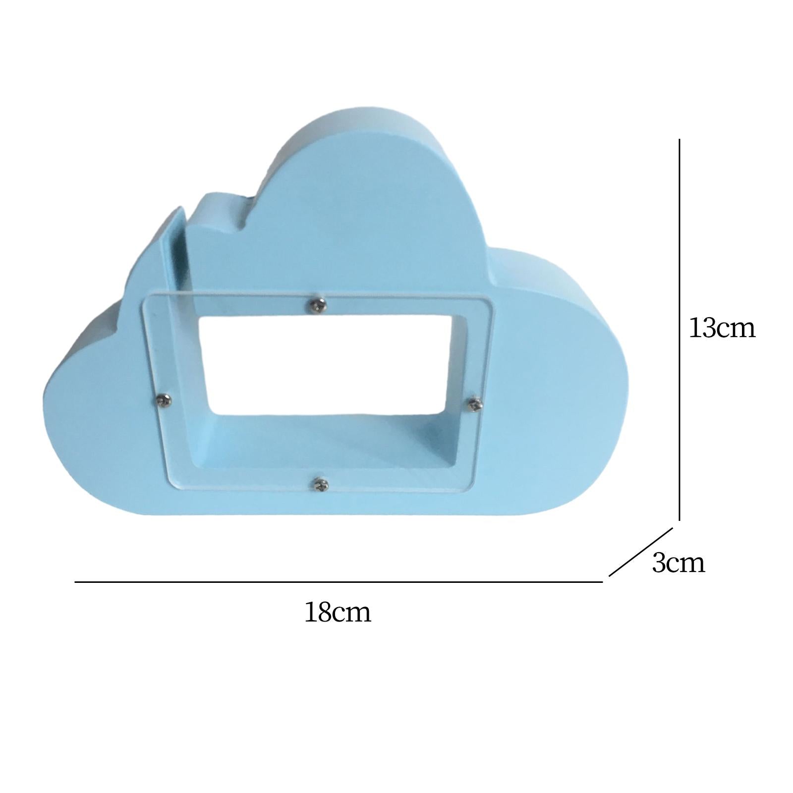 Piggy Bank Cloud Shape Storage Money Box for Wedding Vacation Birthday Gifts Blue