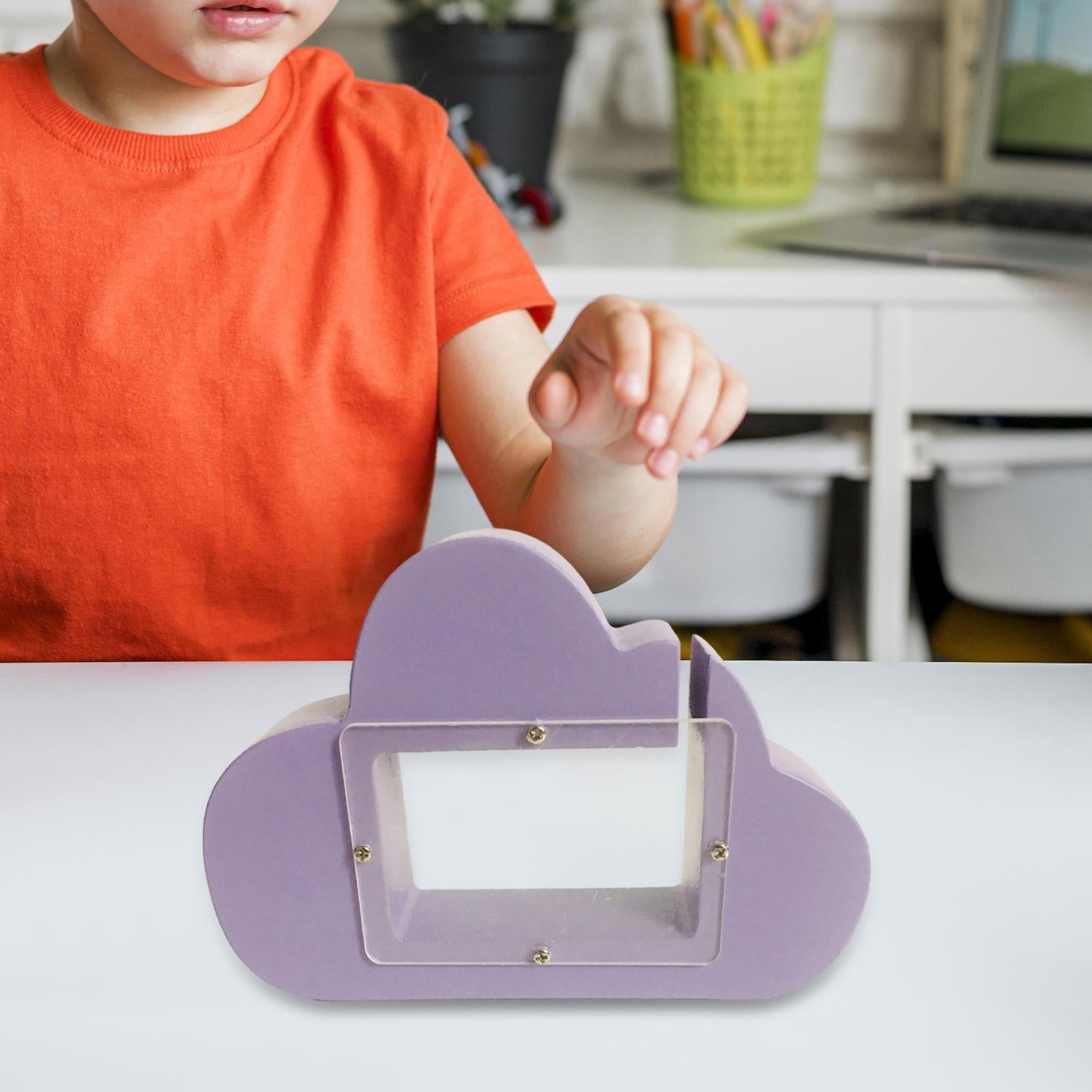Piggy Bank Cloud Shape Storage Money Box for Wedding Vacation Birthday Gifts violet