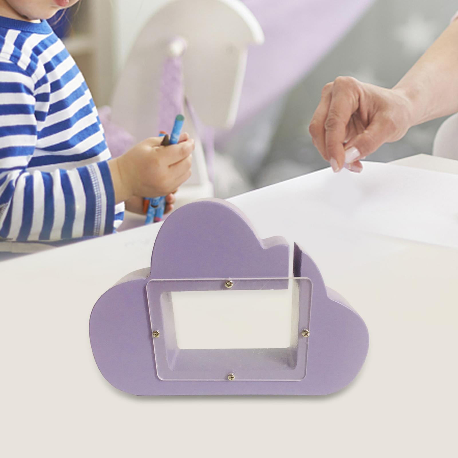 Piggy Bank Cloud Shape Storage Money Box for Wedding Vacation Birthday Gifts violet