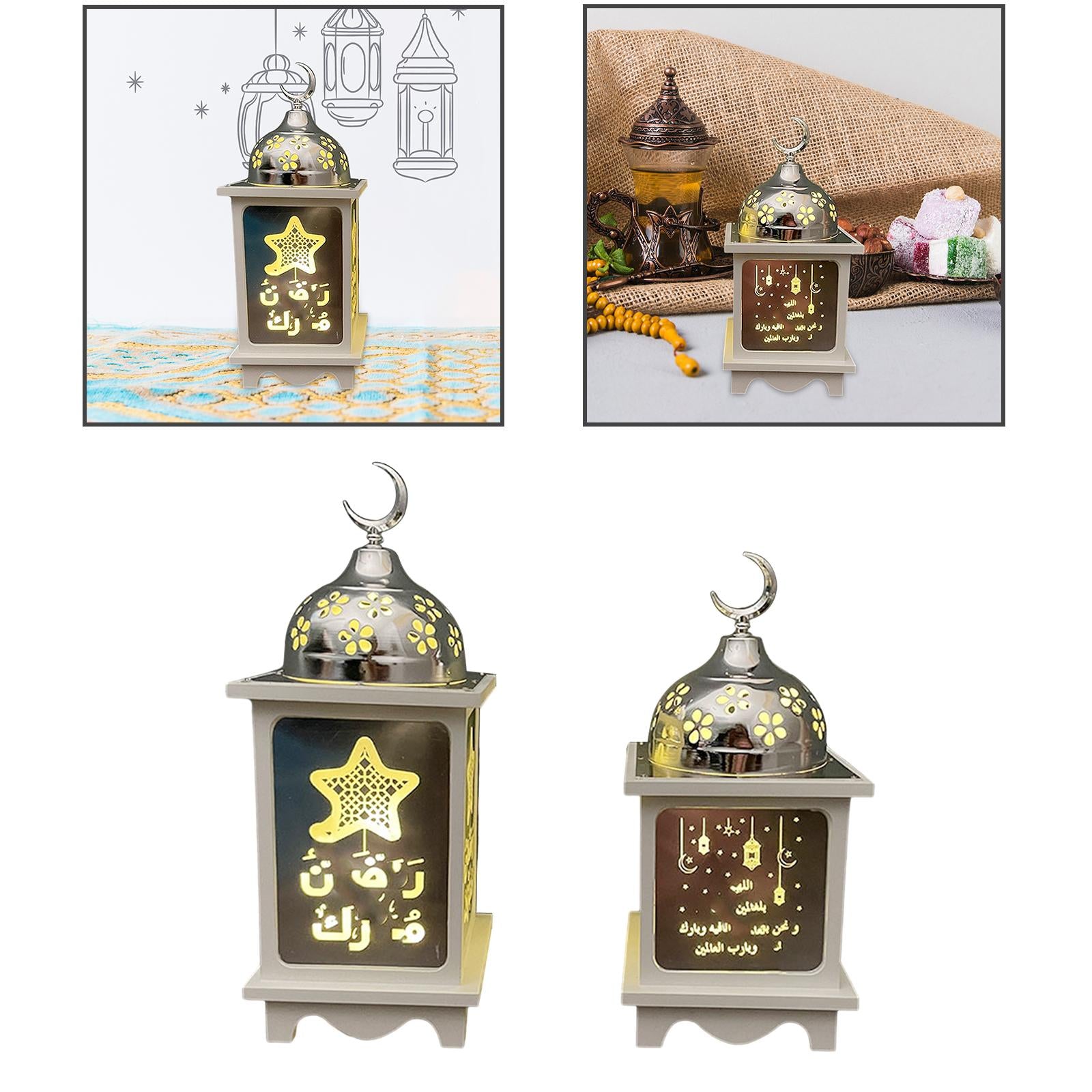 Ramadan Lantern Decorative Metal Home Decoration for Outdoor Tabletop Indoor Large
