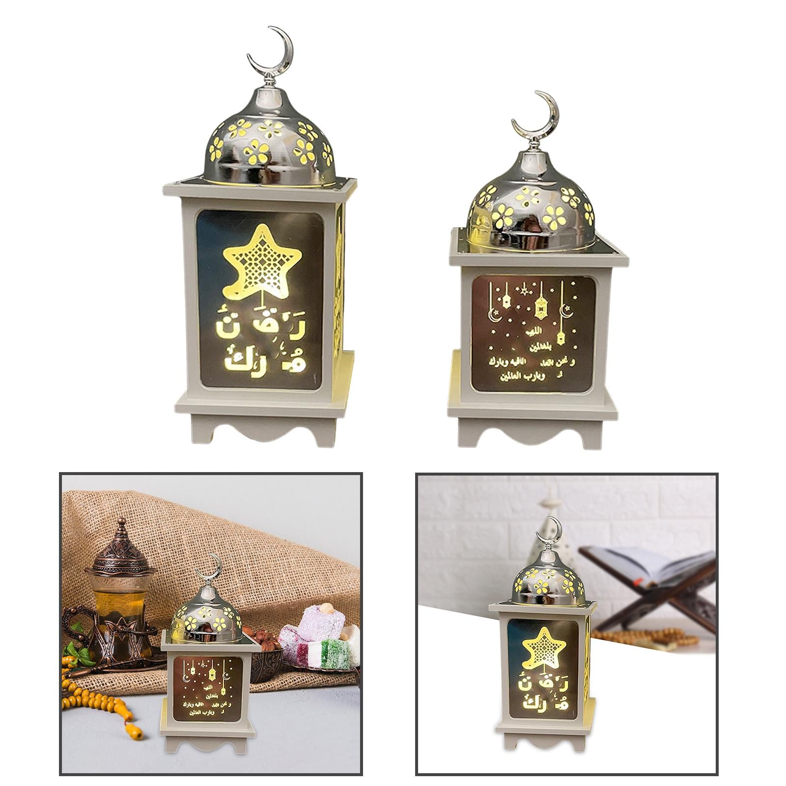 Ramadan Lantern Decorative Metal Home Decoration for Outdoor Tabletop Indoor Large