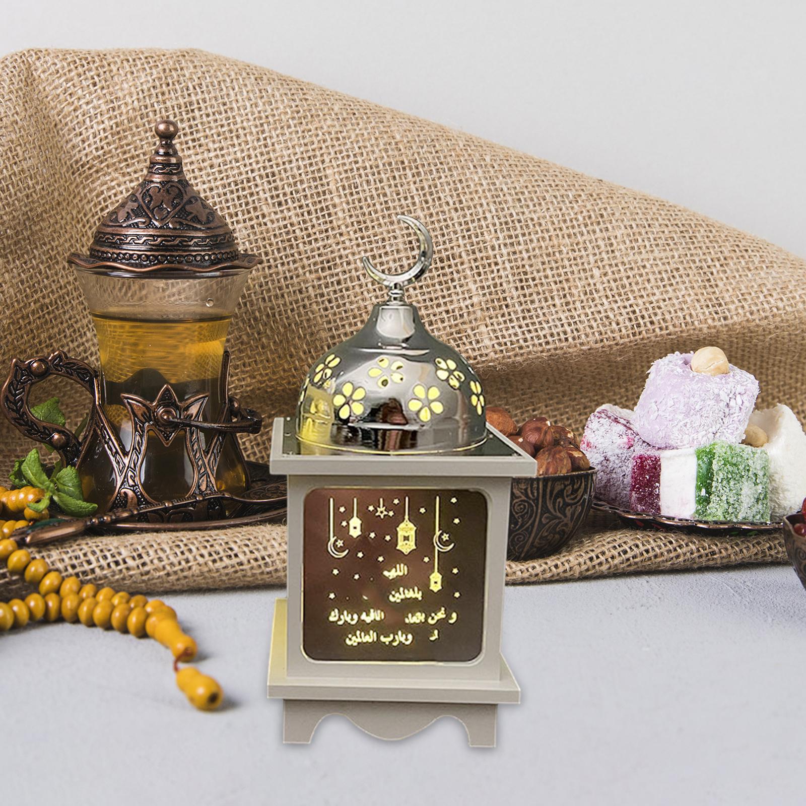 Ramadan Lantern Decorative Metal Home Decoration for Outdoor Tabletop Indoor Small