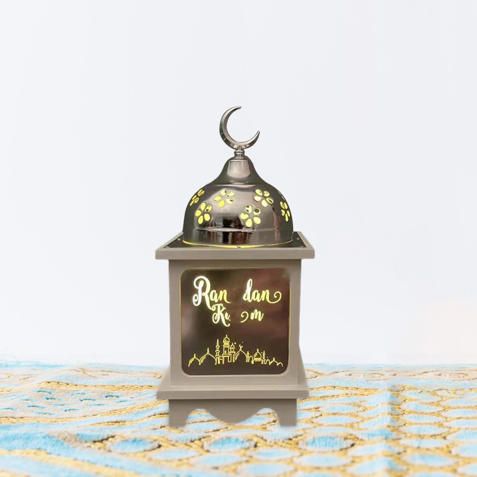 Ramadan Lantern Lamp Party Supplies Home Decoration for Indoor Outdoor Table Small