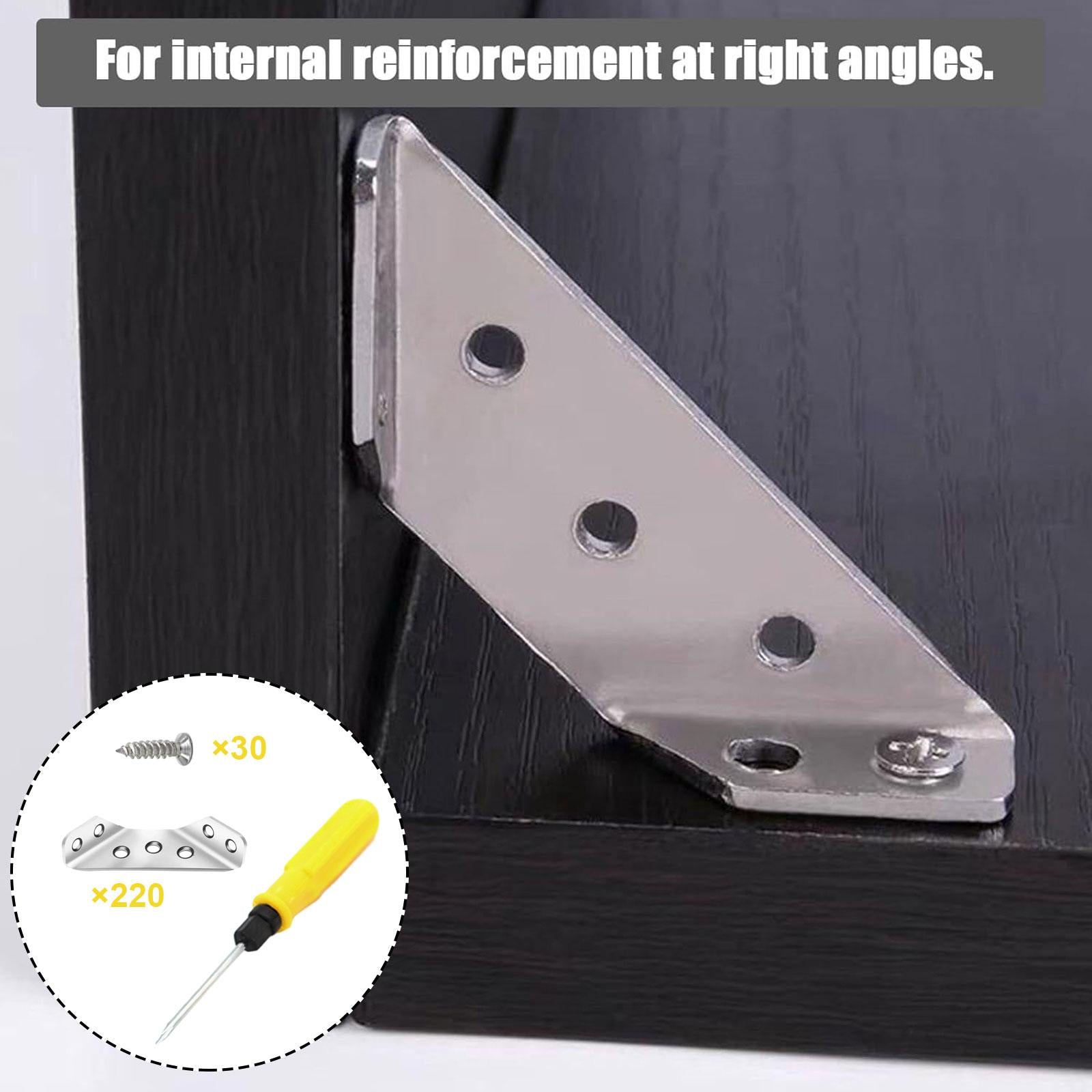 Furniture Corner Connector Furniture Triangle Support Frame for Closet Chair 30 Corner Connector