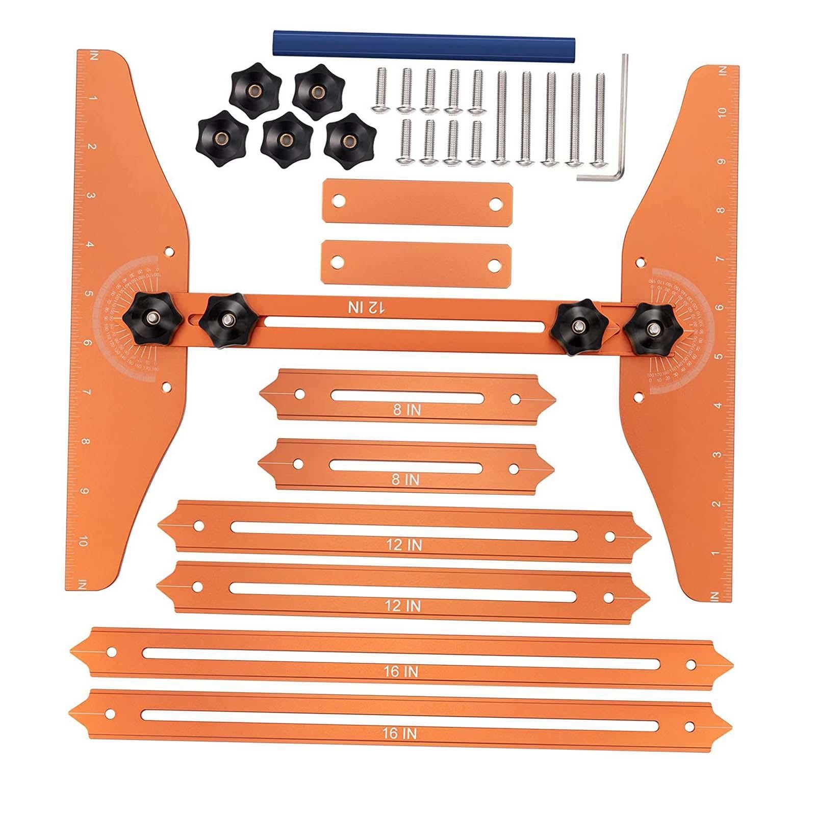 Stair Treads Gauge Template Tool Durable Easily Operate Stair Jig for Risers