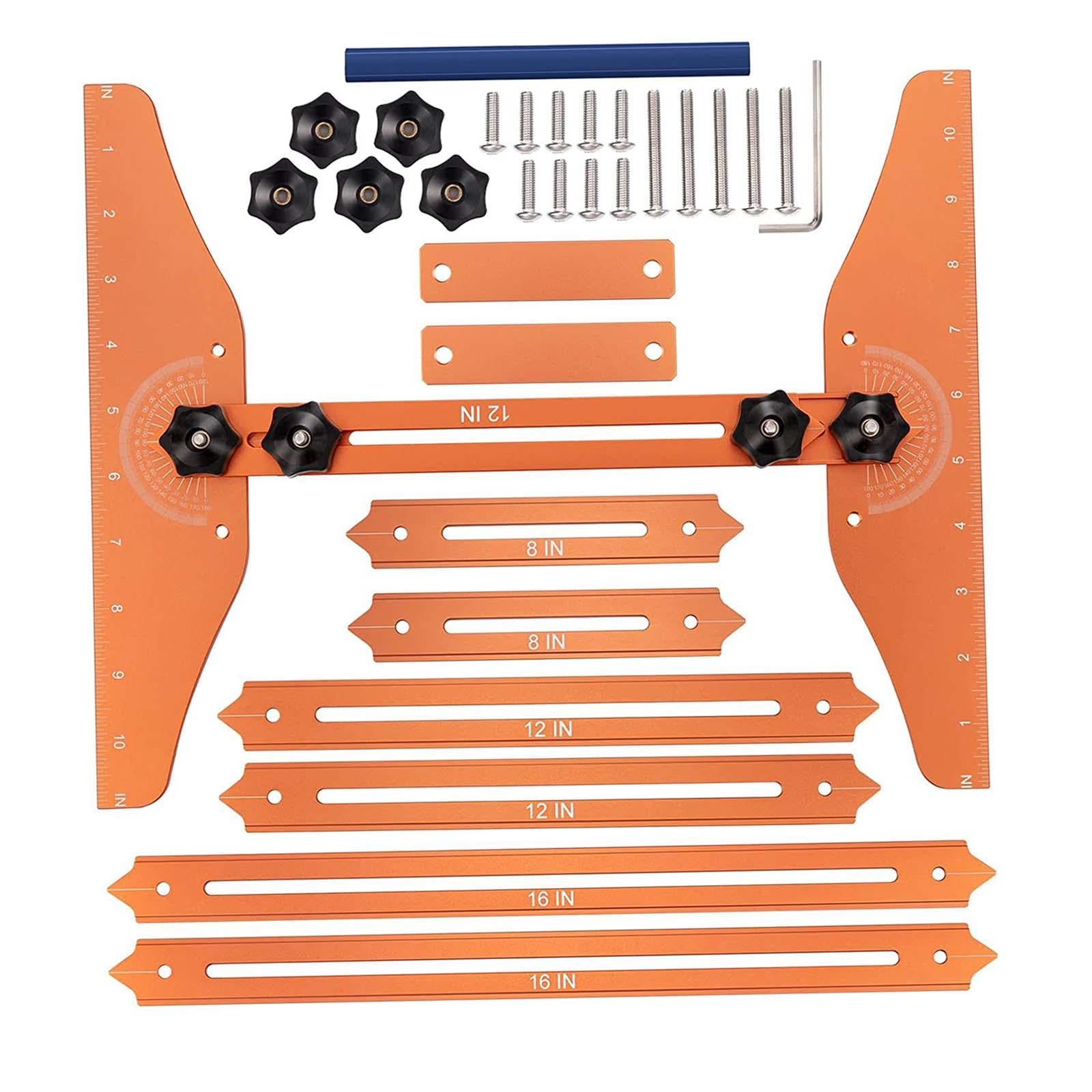 Stair Treads Gauge Template Tool Durable Easily Operate Stair Jig for Risers