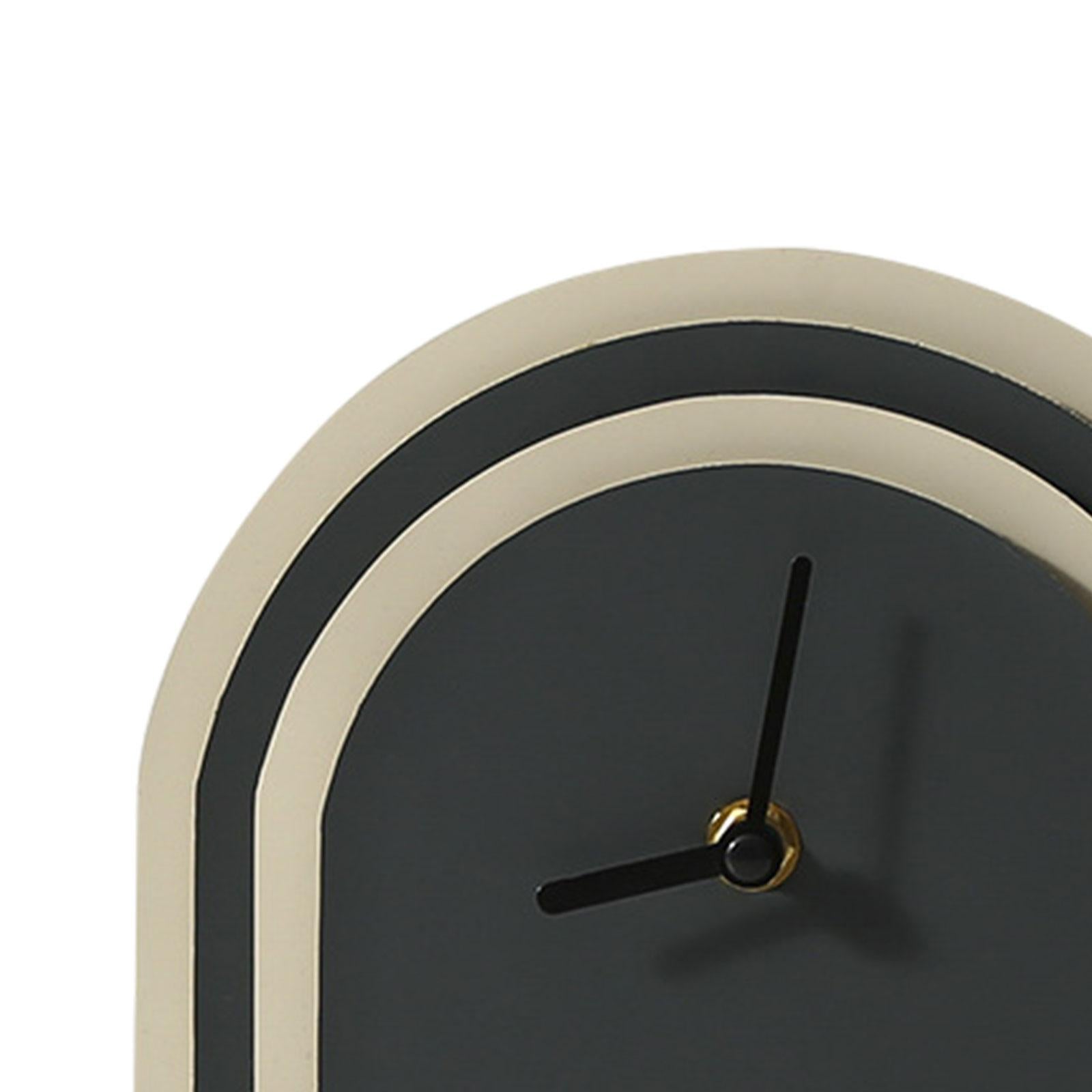 Clock Sculpture Figure Crafts Table Centerpieces Cabinet Table Clock Display Blue