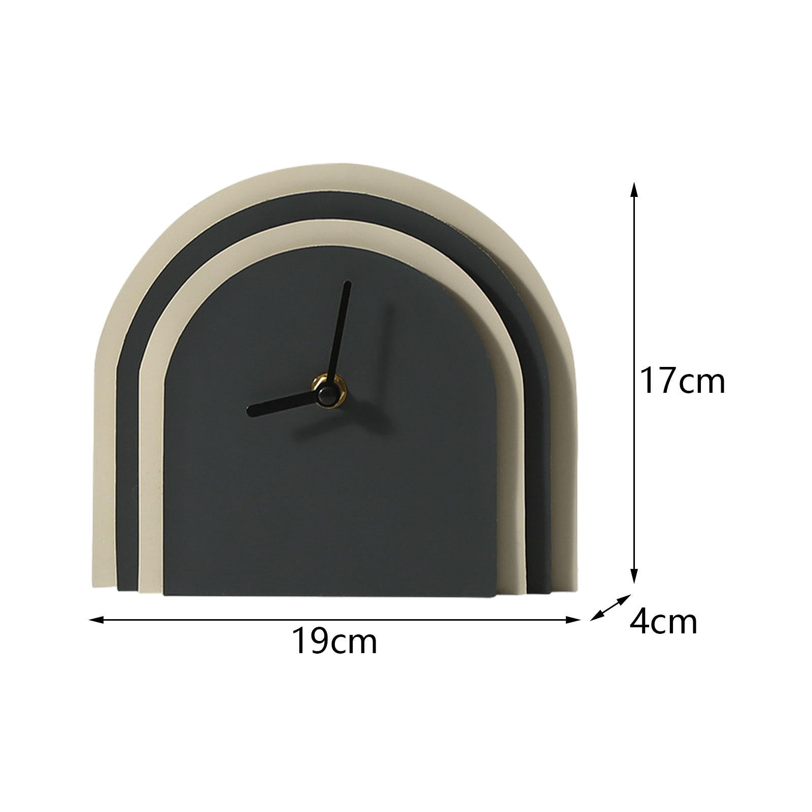 Clock Sculpture Figure Crafts Table Centerpieces Cabinet Table Clock Display Blue