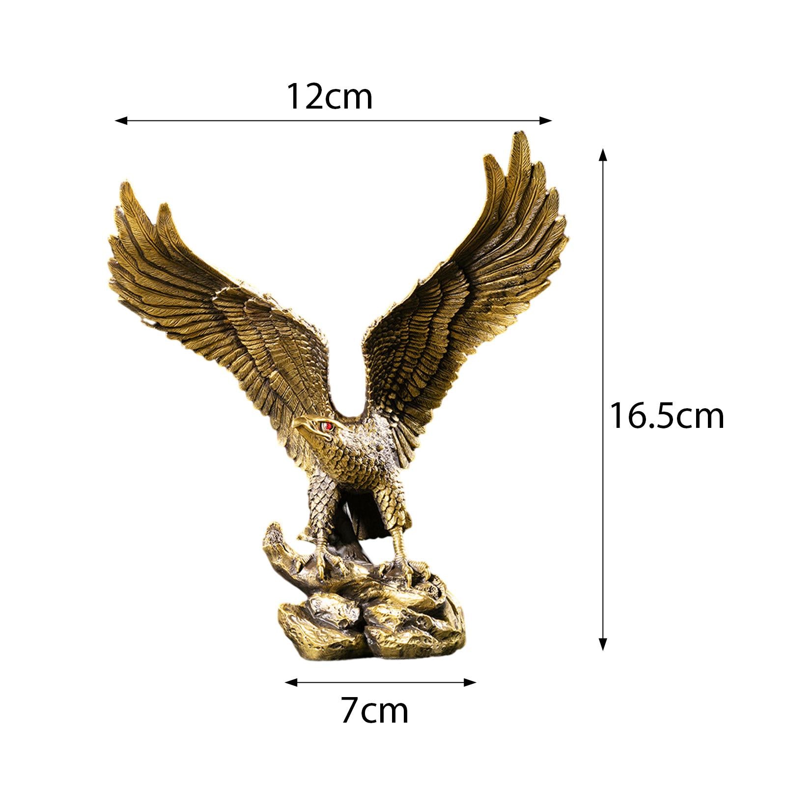 Eagle Sculpture Statue Decor for Indoor Outdoor Accessories Home Decorations