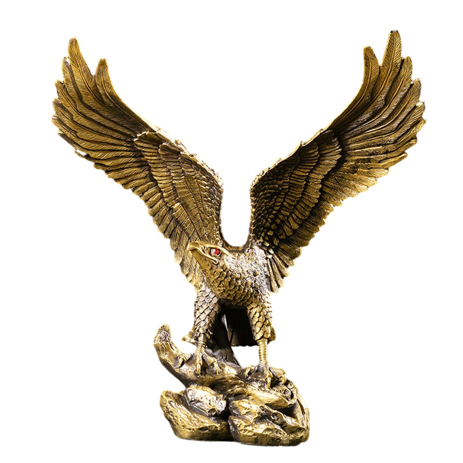 Eagle Sculpture Statue Decor for Indoor Outdoor Accessories Home Decorations