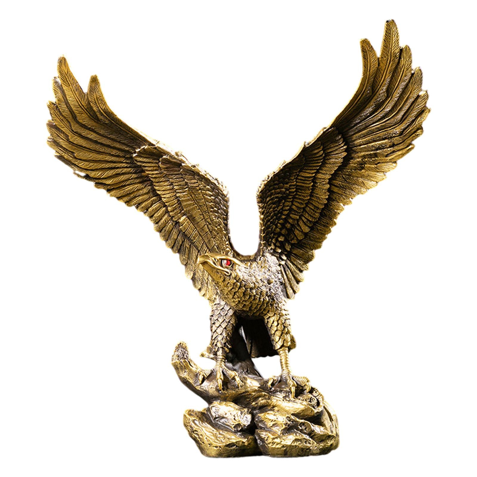 Eagle Sculpture Statue Decor for Indoor Outdoor Accessories Home Decorations