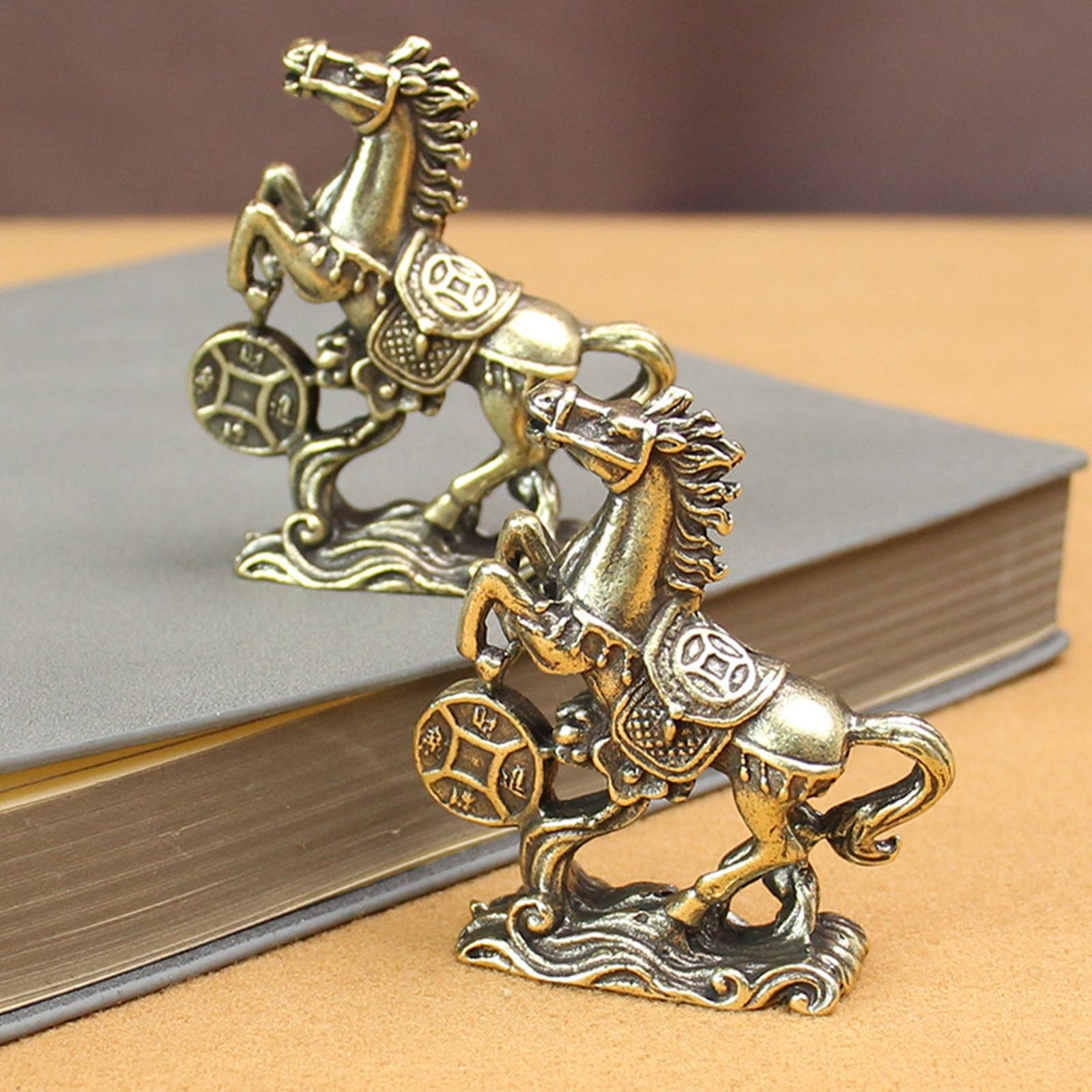 Horse Figurine Gift Miniature Sculpture for Cabinet Office Table Centerpiece