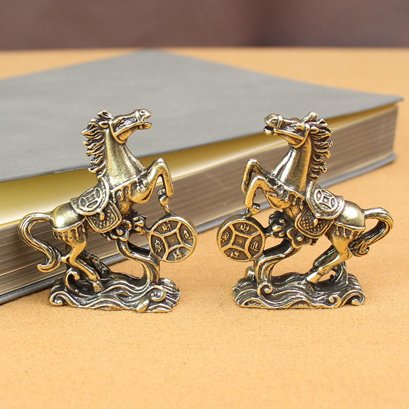 Horse Figurine Gift Miniature Sculpture for Cabinet Office Table Centerpiece