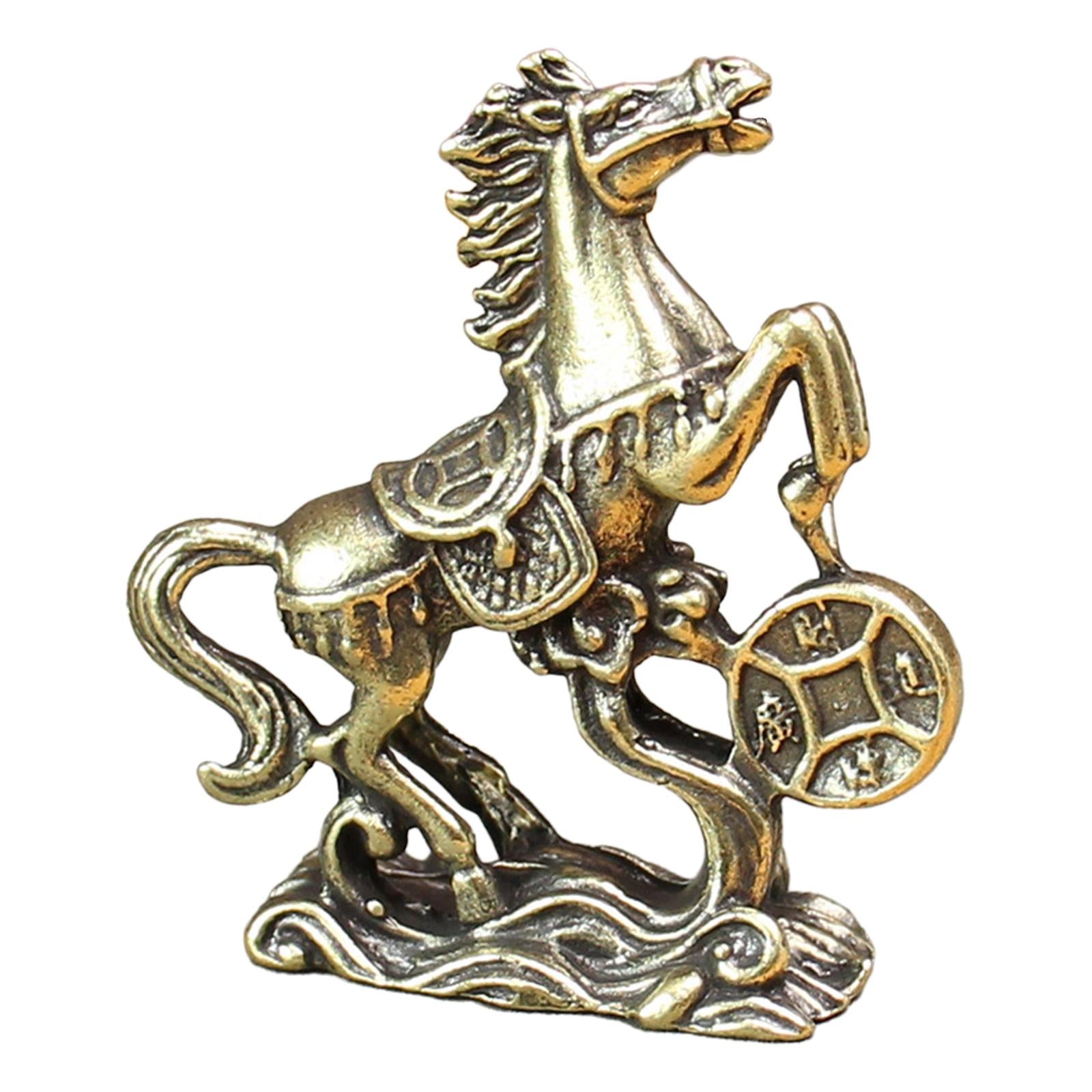 Horse Figurine Gift Miniature Sculpture for Cabinet Office Table Centerpiece