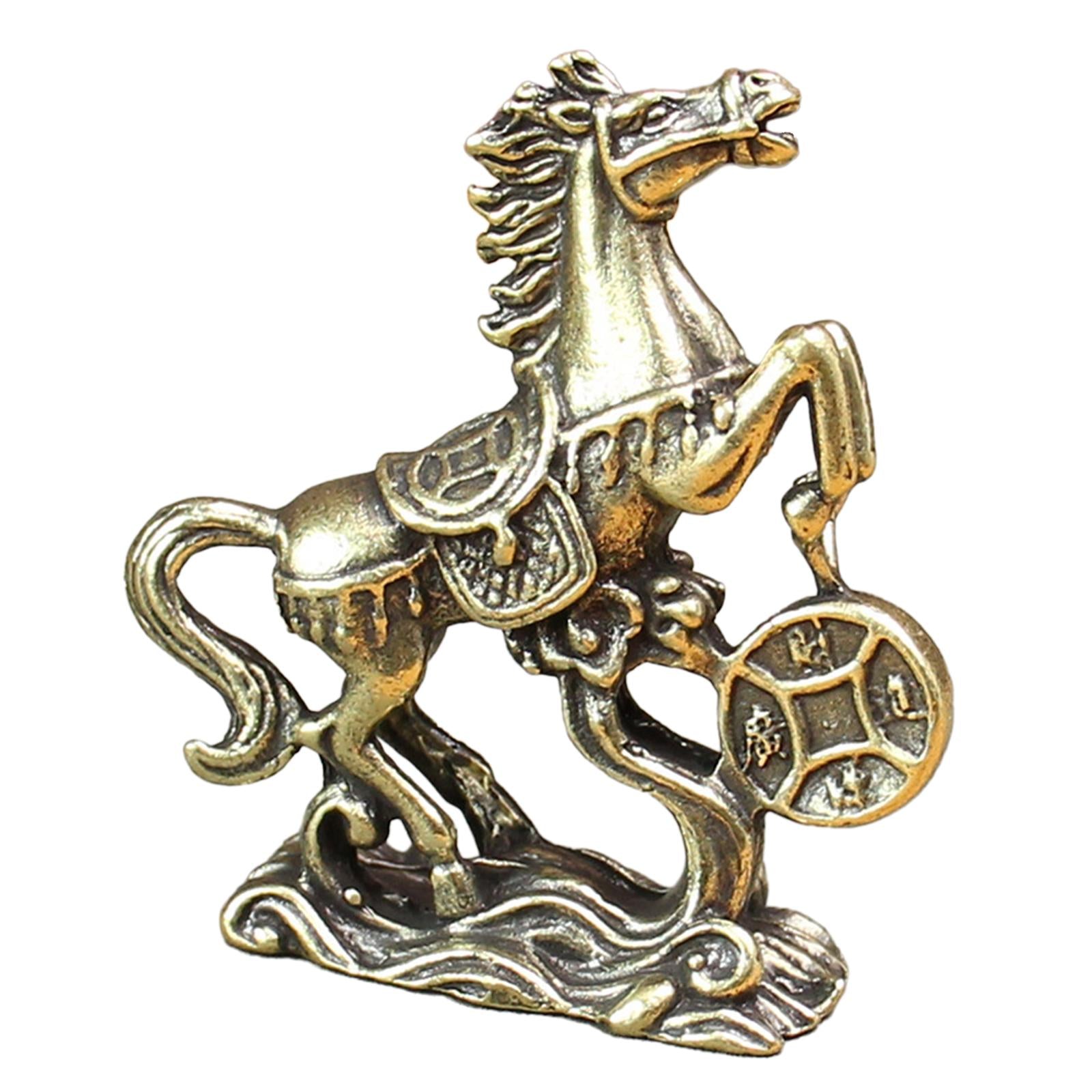 Horse Figurine Gift Miniature Sculpture for Cabinet Office Table Centerpiece