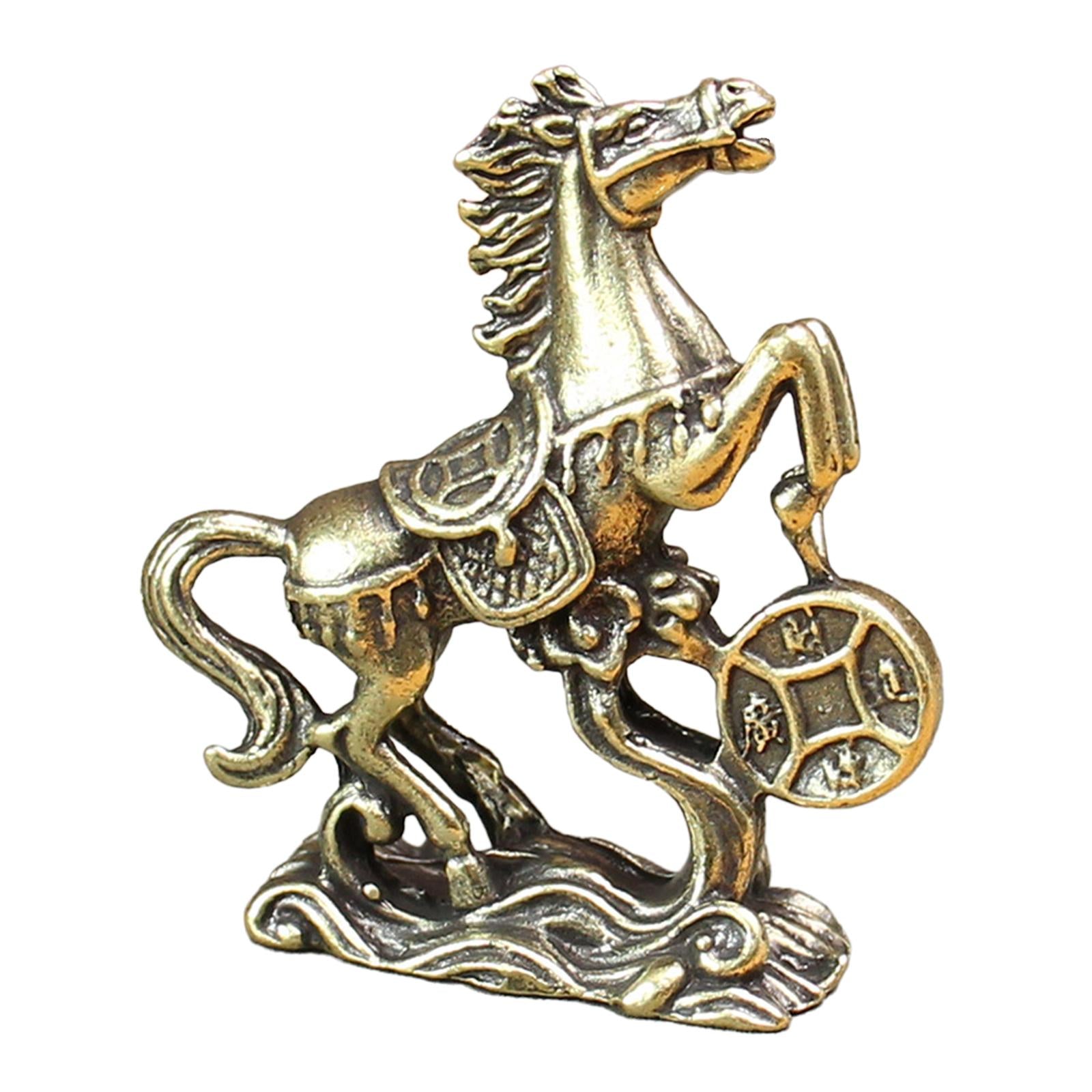 Horse Figurine Gift Miniature Sculpture for Cabinet Office Table Centerpiece