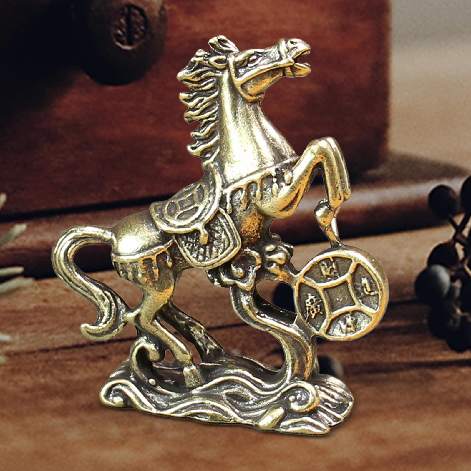 Horse Figurine Gift Miniature Sculpture for Cabinet Office Table Centerpiece