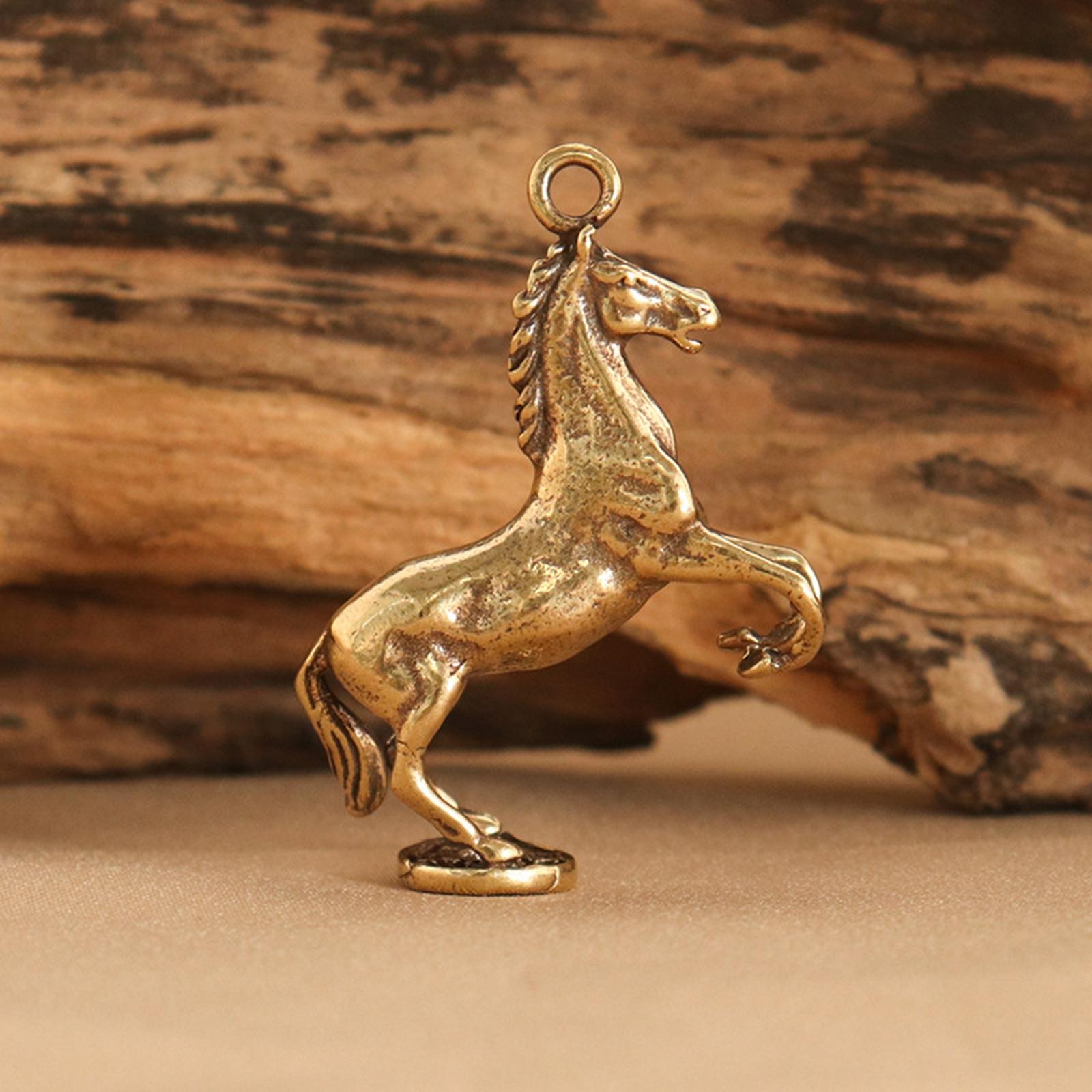 Horse Hanging Ornament Lightweight Gift Brass Keyrings for Office Home Women