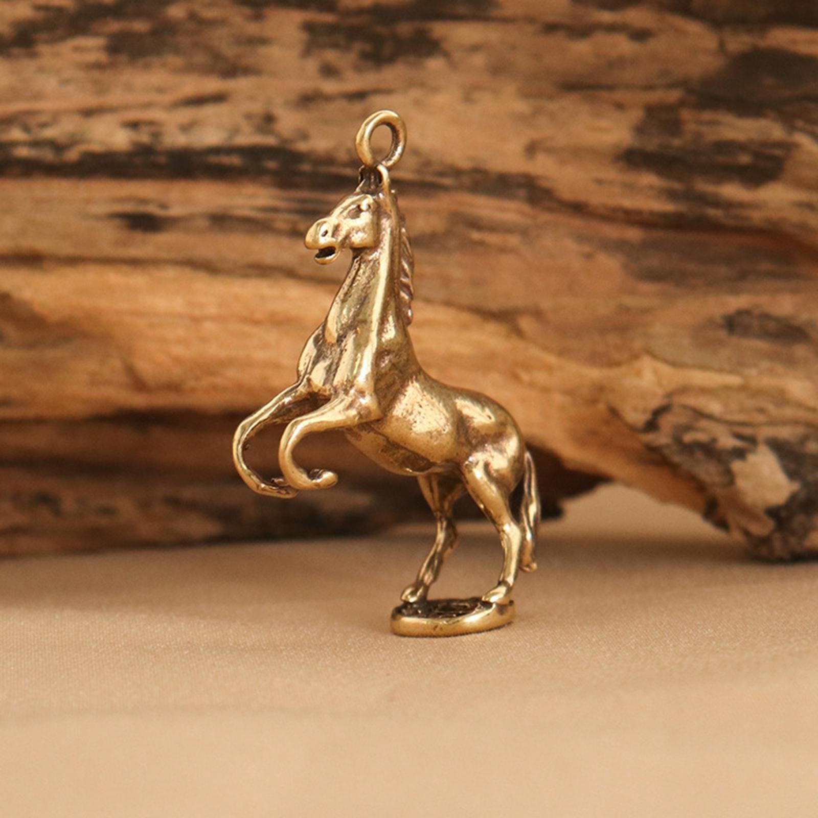 Horse Hanging Ornament Lightweight Gift Brass Keyrings for Office Home Women