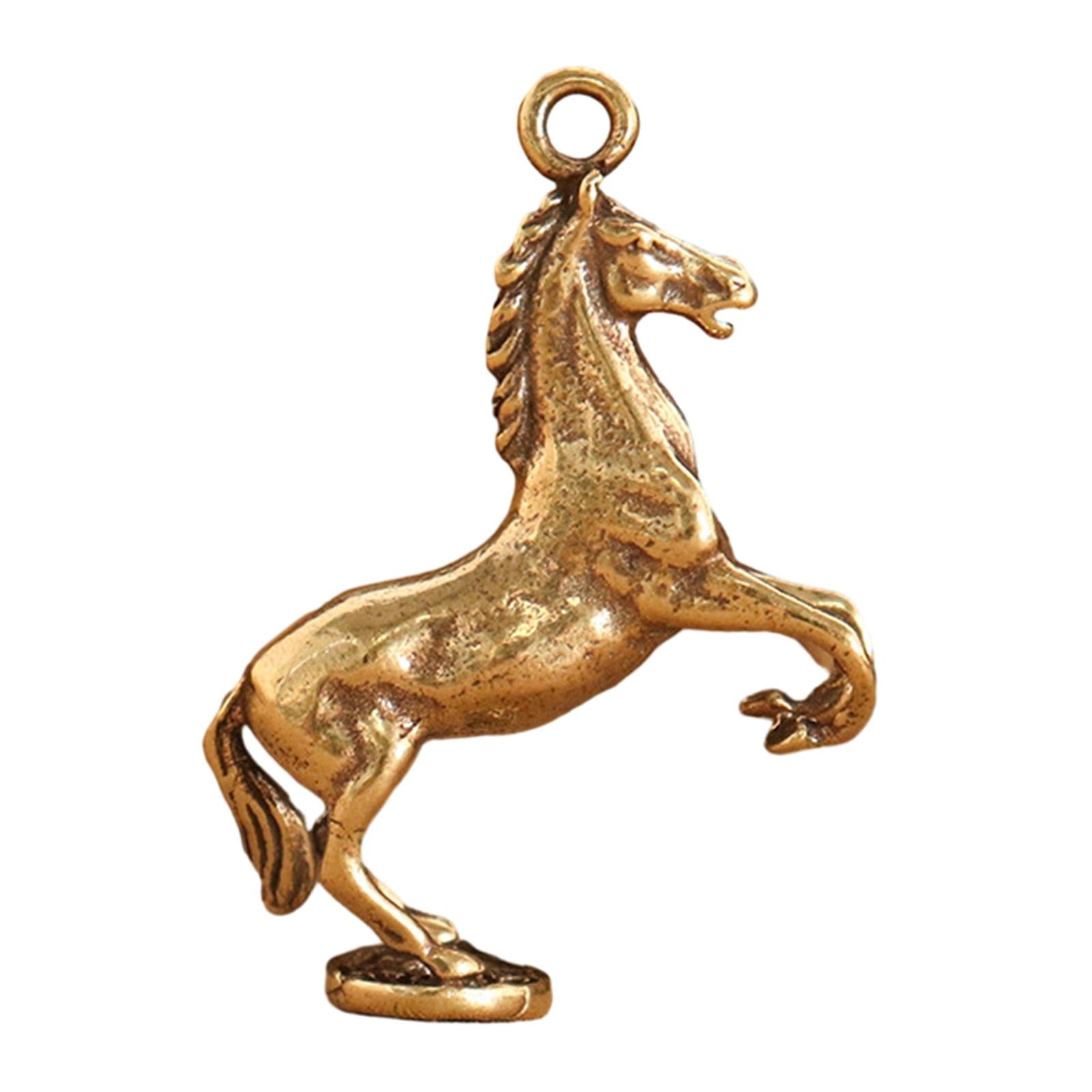 Horse Hanging Ornament Lightweight Gift Brass Keyrings for Office Home Women