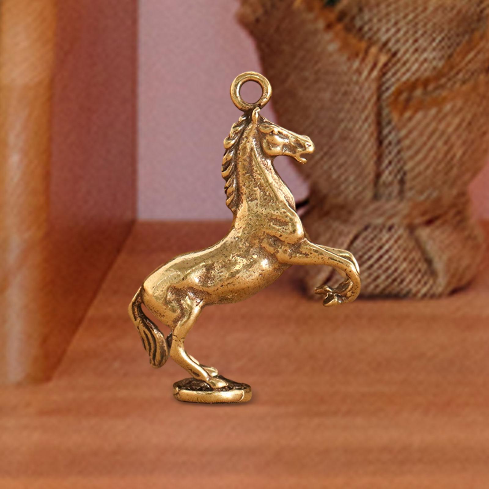 Horse Hanging Ornament Lightweight Gift Brass Keyrings for Office Home Women