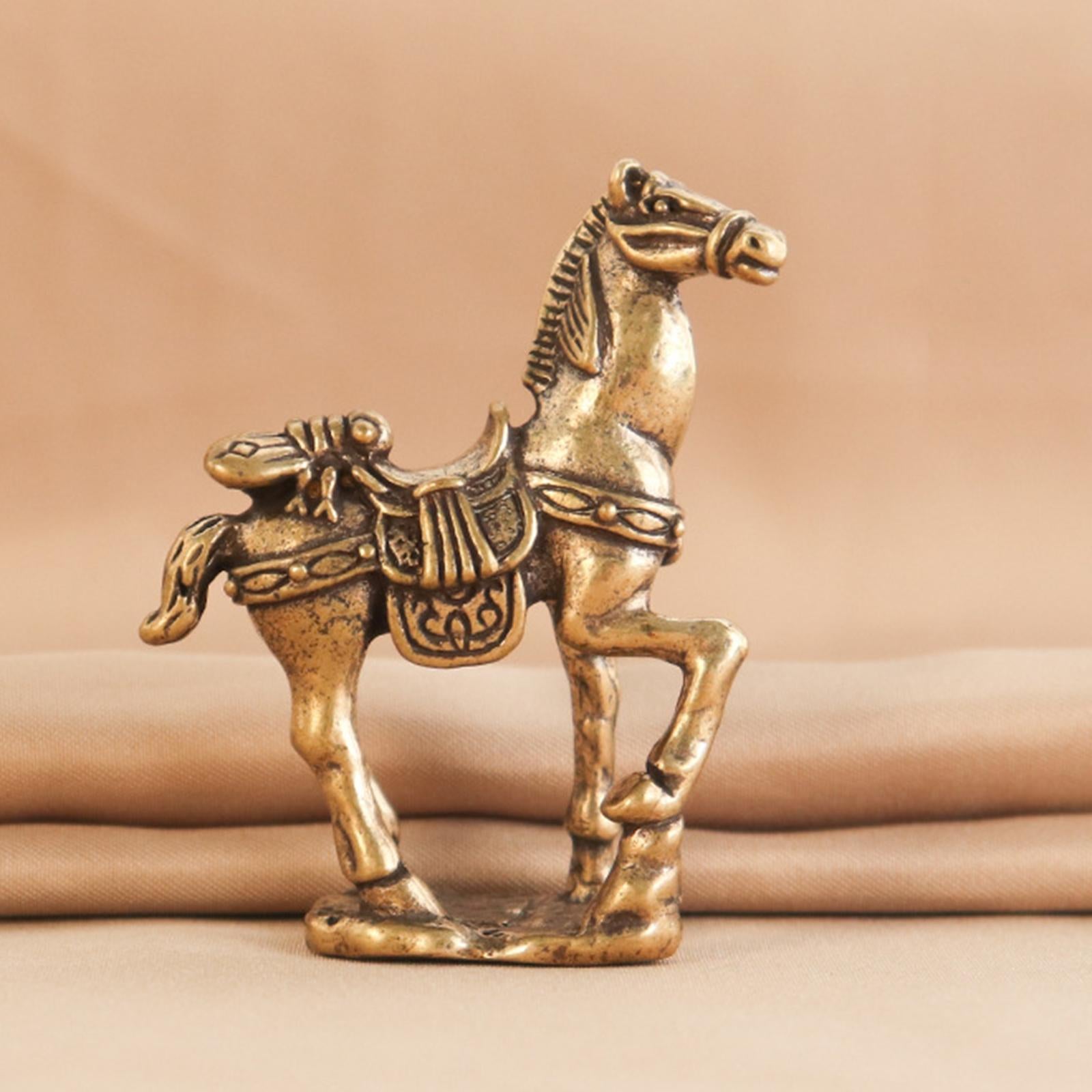 Horse Figurine Home Decorations Retro Horse Statue for Table Decor Bookshelf
