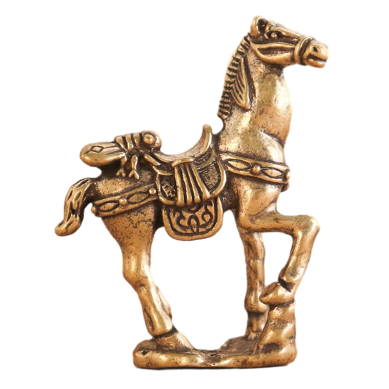 Horse Figurine Home Decorations Retro Horse Statue for Table Decor Bookshelf