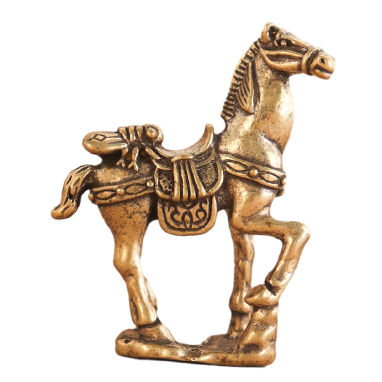 Horse Figurine Home Decorations Retro Horse Statue for Table Decor Bookshelf