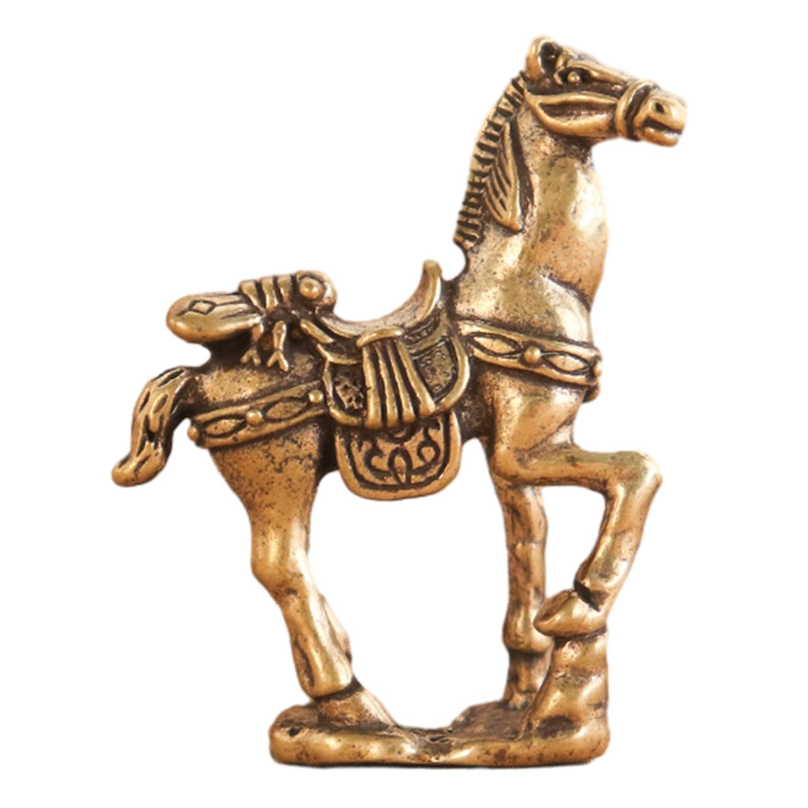 Horse Figurine Home Decorations Retro Horse Statue for Table Decor Bookshelf