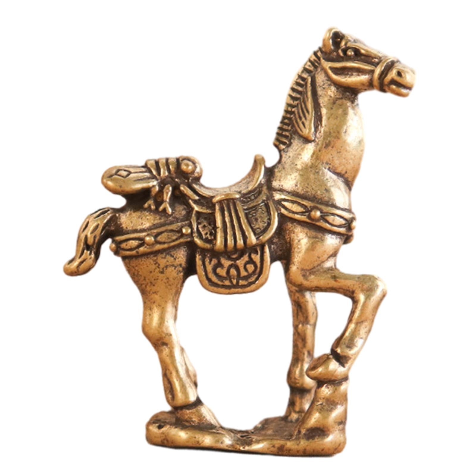 Horse Figurine Home Decorations Retro Horse Statue for Table Decor Bookshelf