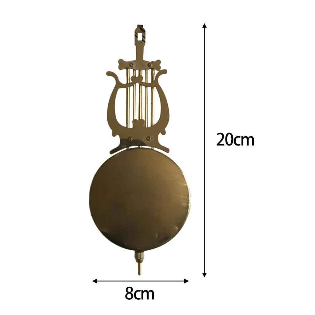 Clock Metal Pendulum Hanging Decor Wall Clock Desk Clocks DIY Clock Movement Long 20cm Brown Rod