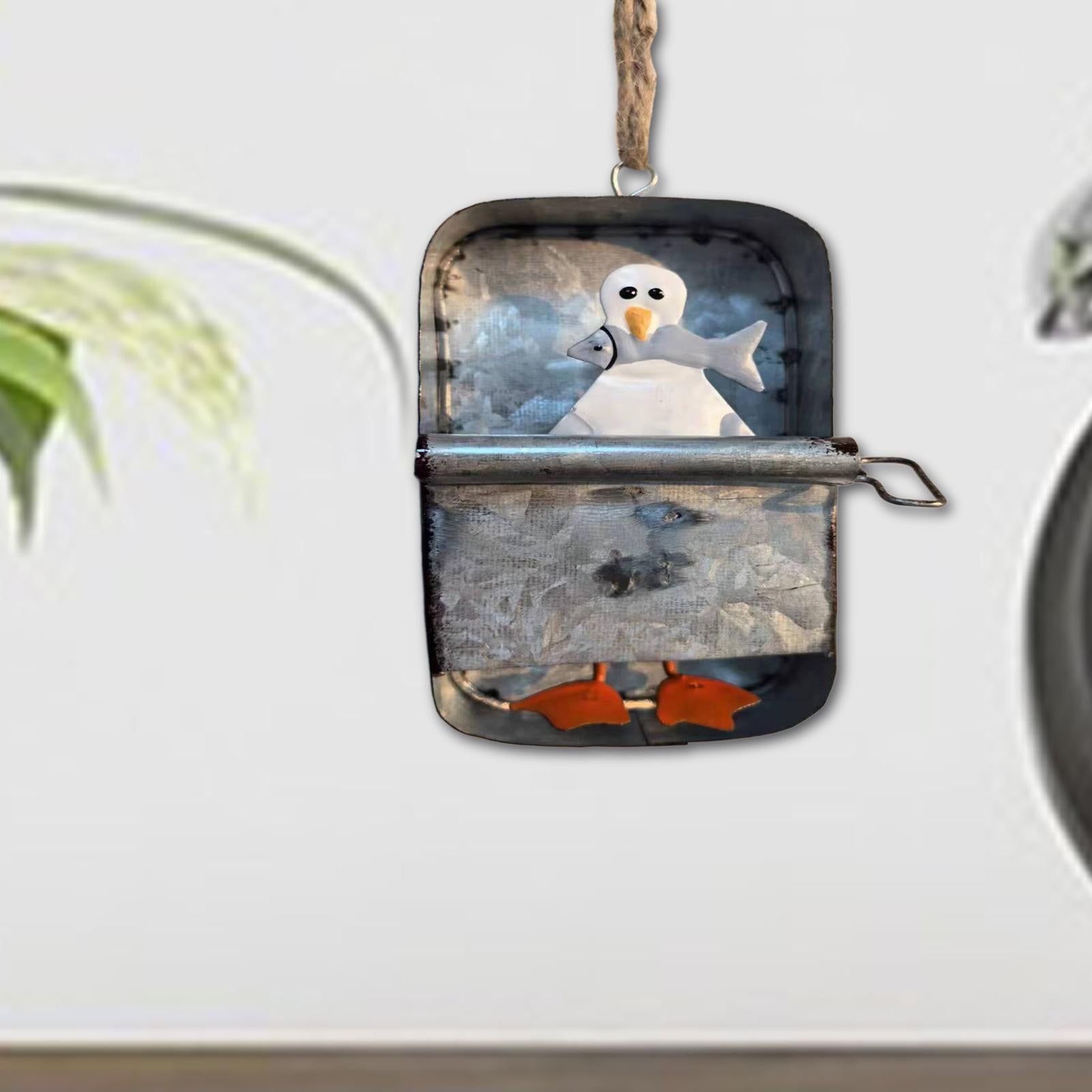 Penguin Ornament Unique Cute Hanging Decorative for Kitchen Businesses Walls