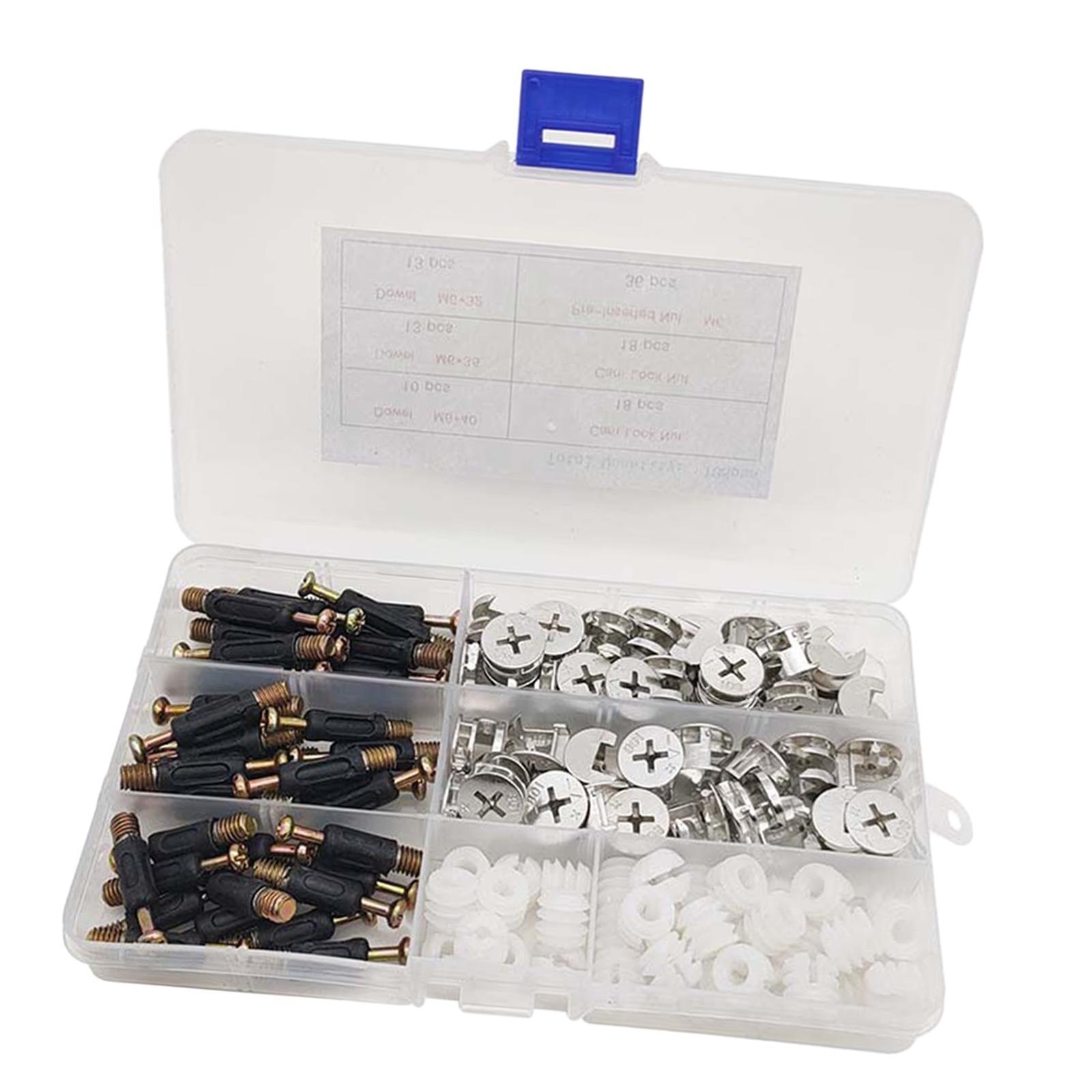 108Pcs Furniture Connection Fittings Kit Furniture Fasteners Joint Connector