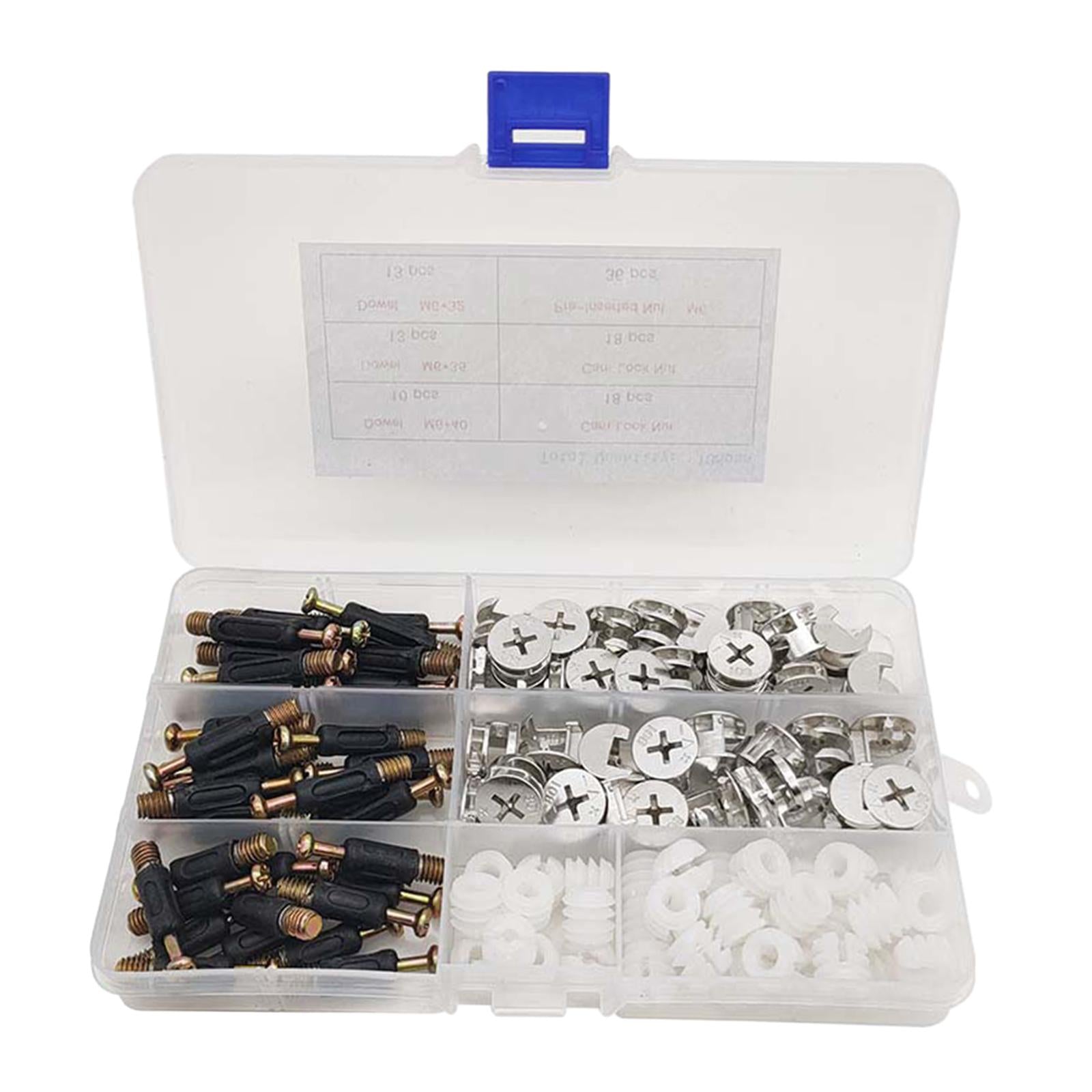 108Pcs Furniture Connection Fittings Kit Furniture Fasteners Joint Connector