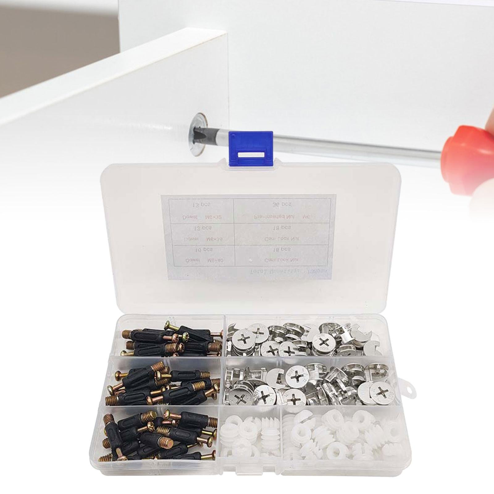 108Pcs Furniture Connection Fittings Kit Furniture Fasteners Joint Connector