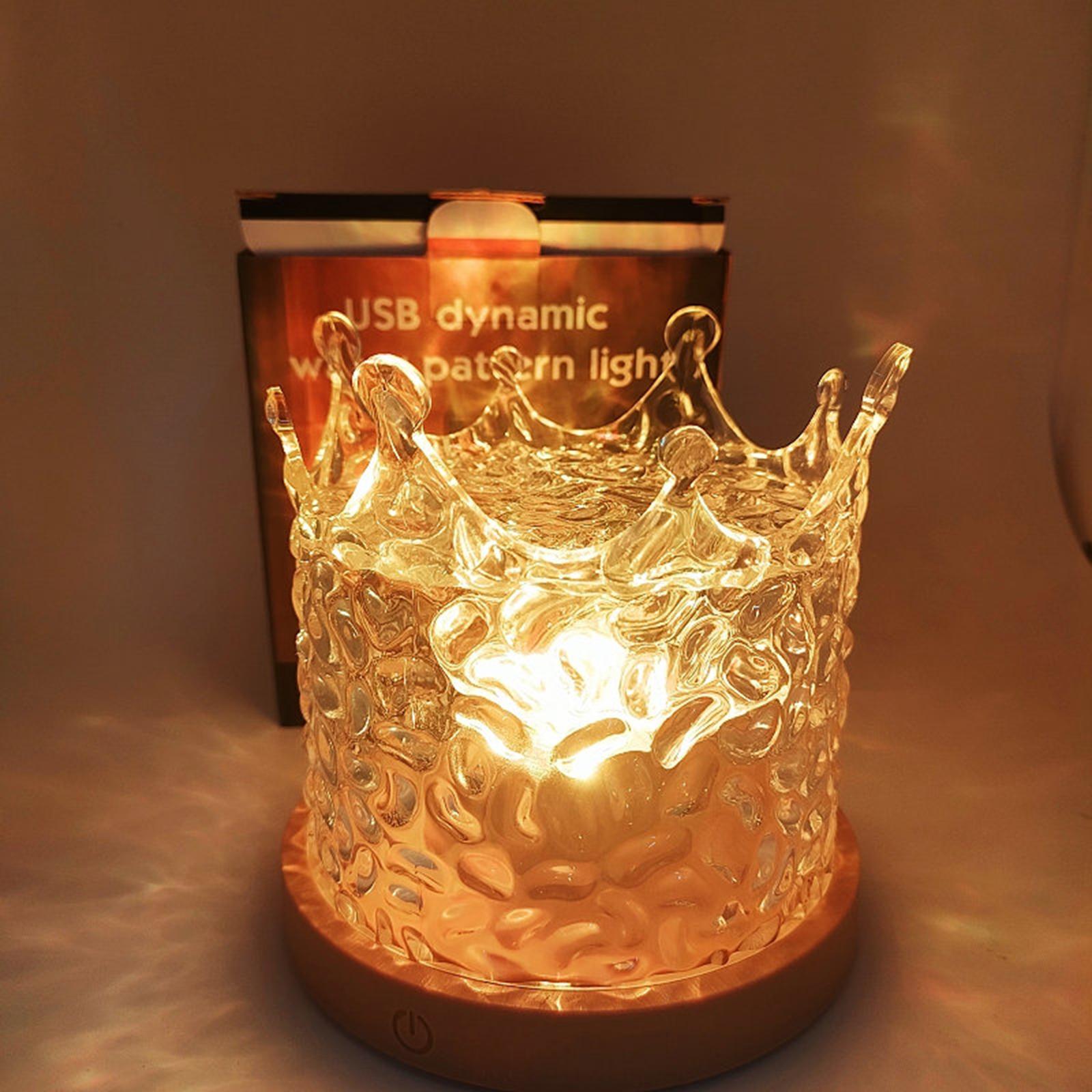 Mini Night Light Birthday Gift Atmosphere Light for Living Room Vlog Bedroom Crown