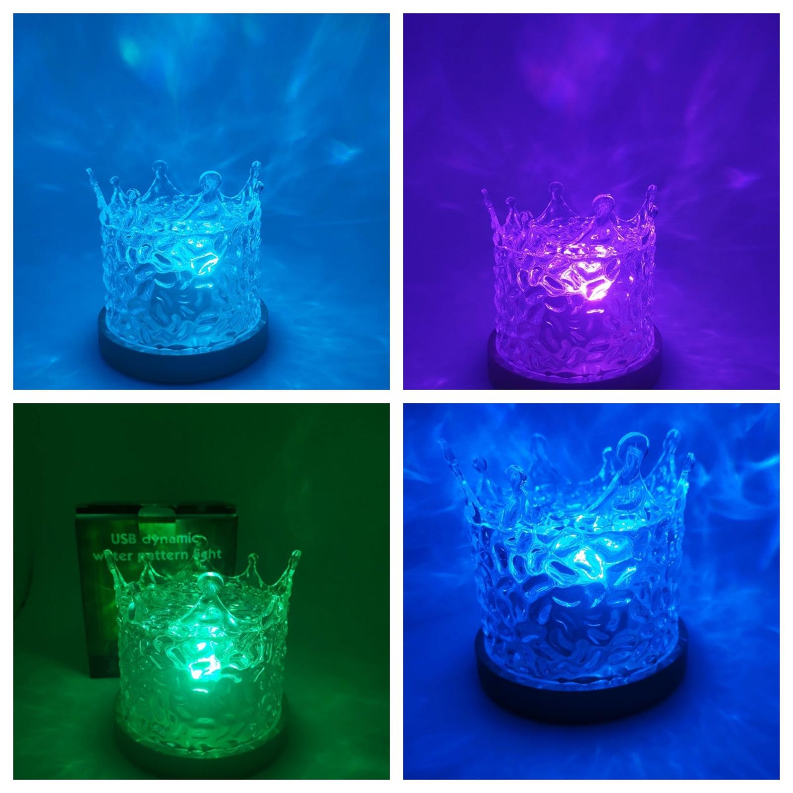 Mini Night Light Birthday Gift Atmosphere Light for Living Room Vlog Bedroom Crown