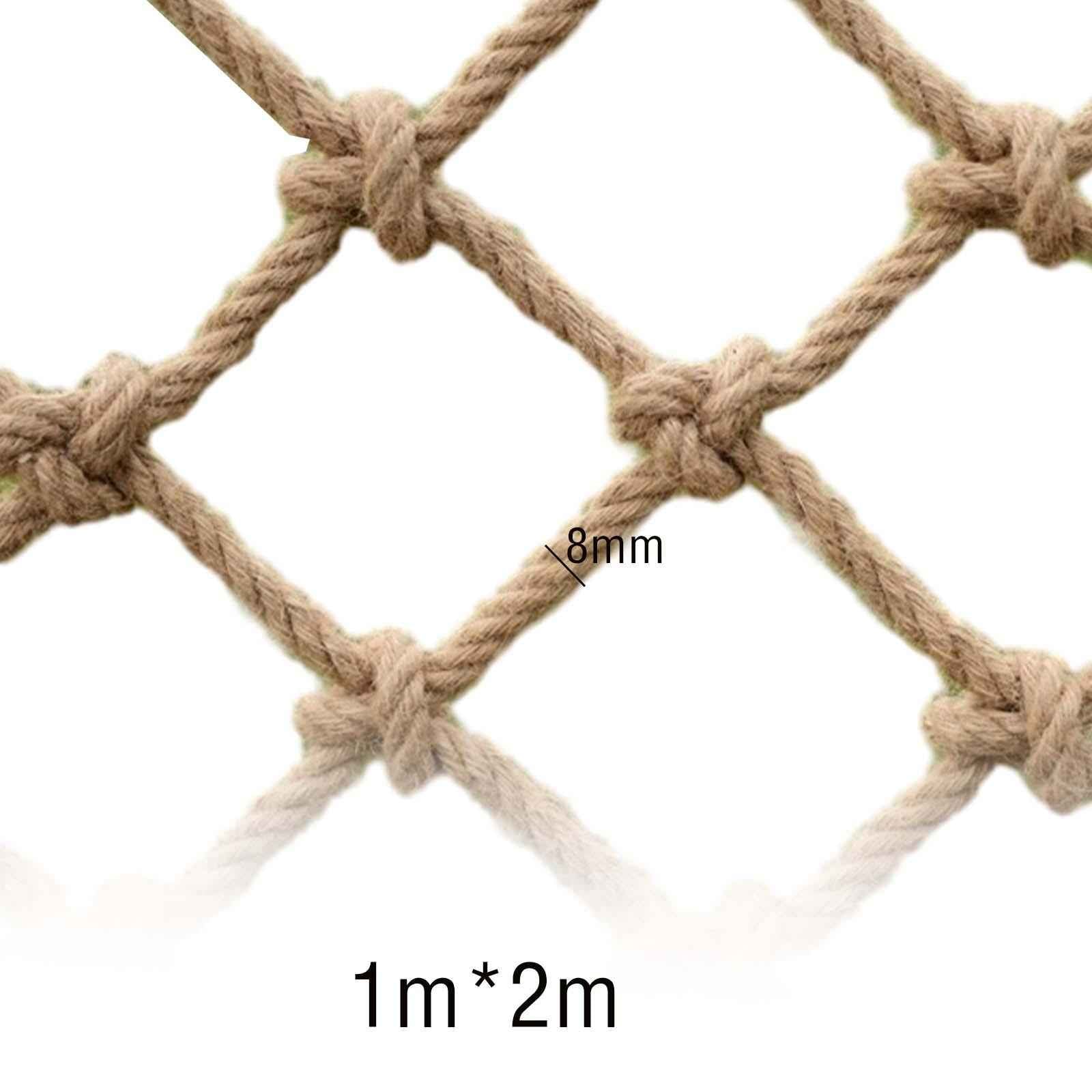 Safety Hemp Rope Net Fence Net Anti Fall Net Children's Outdoor Climbing Net Rope Thick 8mm