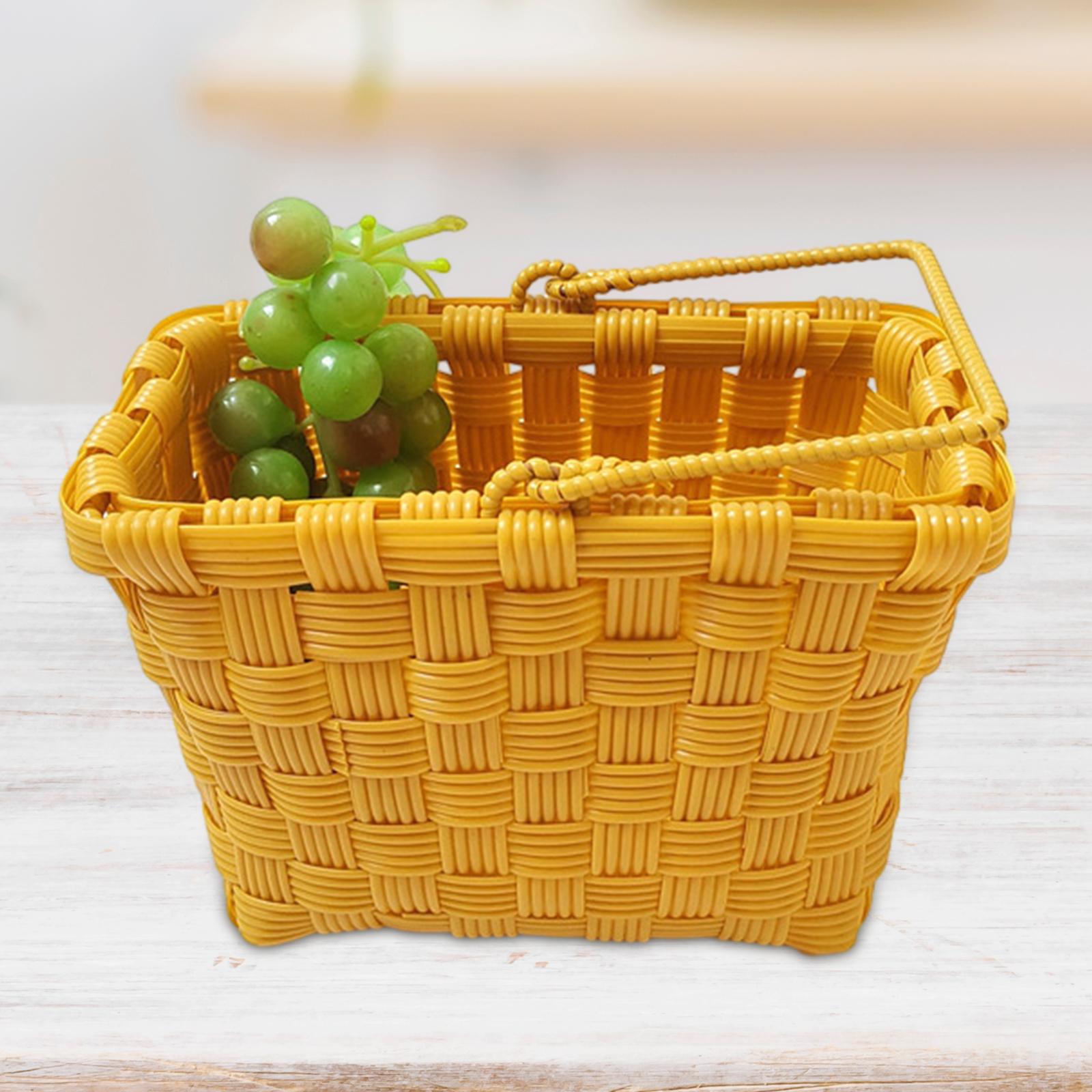 Flower Girl Basket with Handles Gifts Picnic Basket for Picnics Wedding Kids